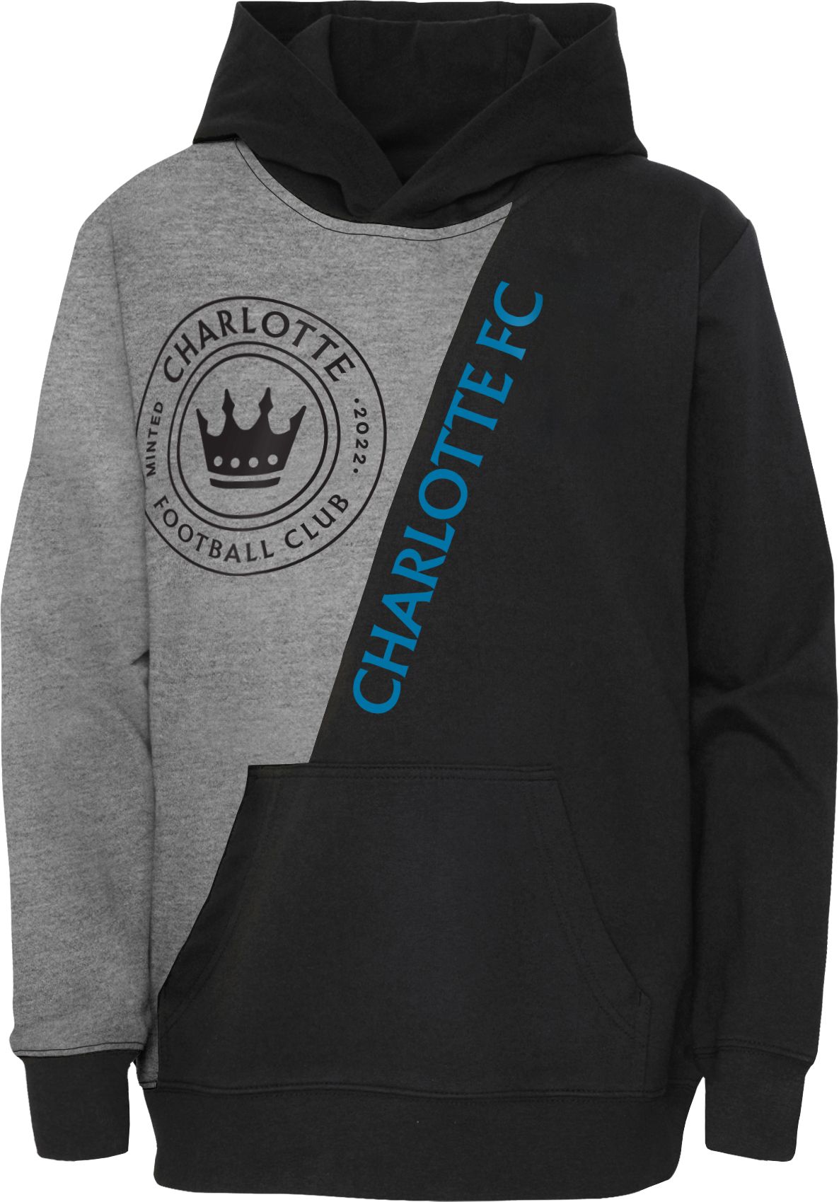 MLS Youth Charlotte FC Unrivaled Black Pullover Hoodie