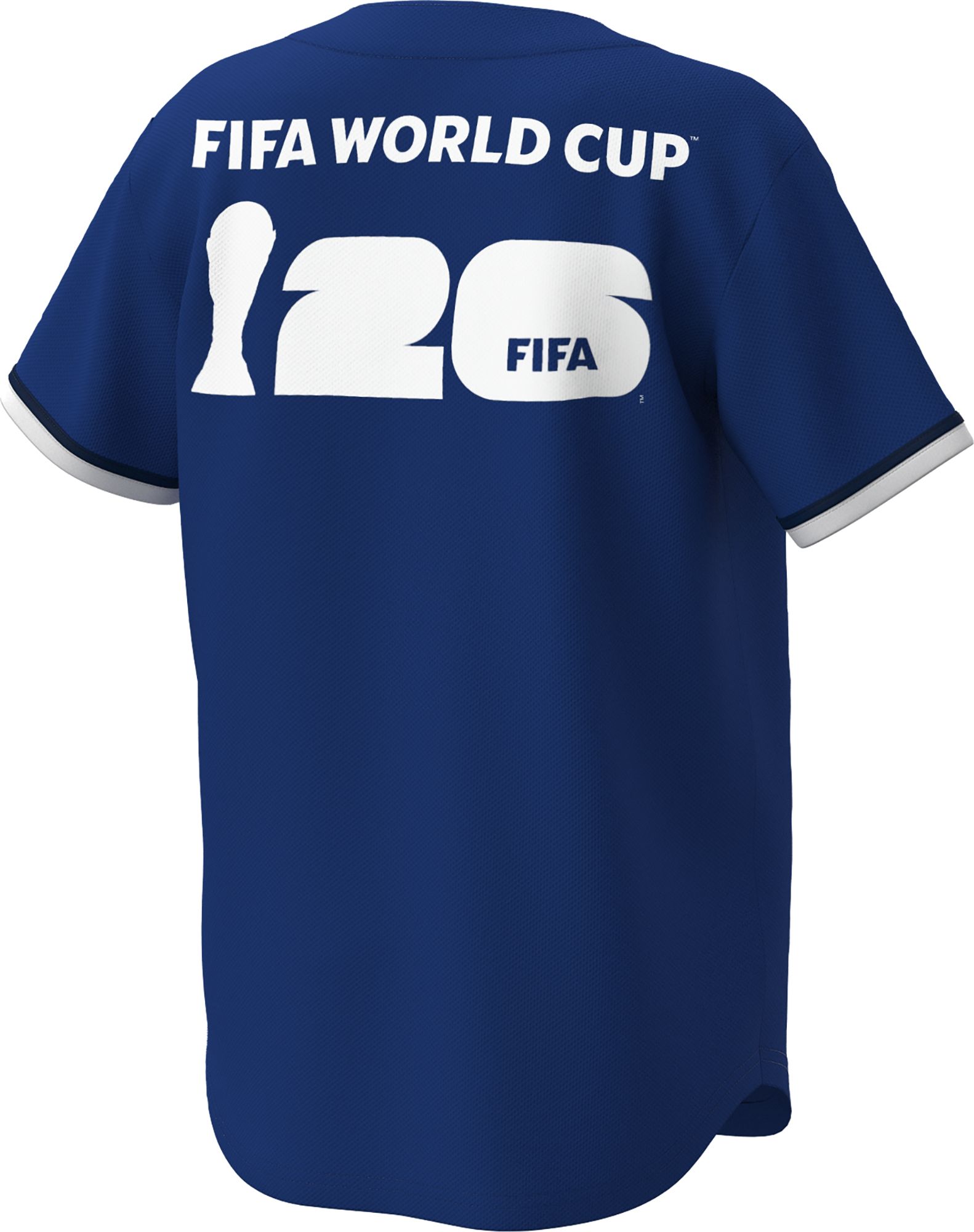 Outerstuff Youth France Blue Multi Graphic Button-Up Baseball Jersey product image