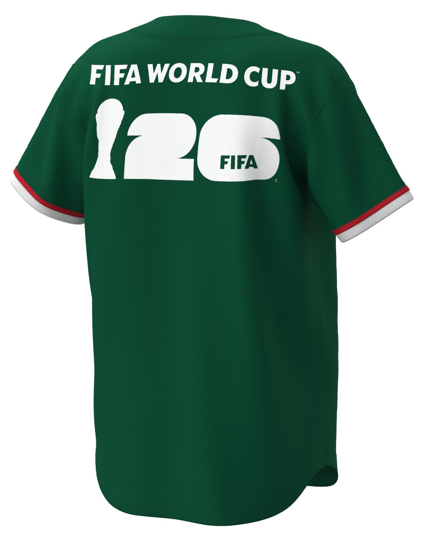 Outerstuff Youth Mexico Green Multi Graphic Button-Up Baseball Jersey product image