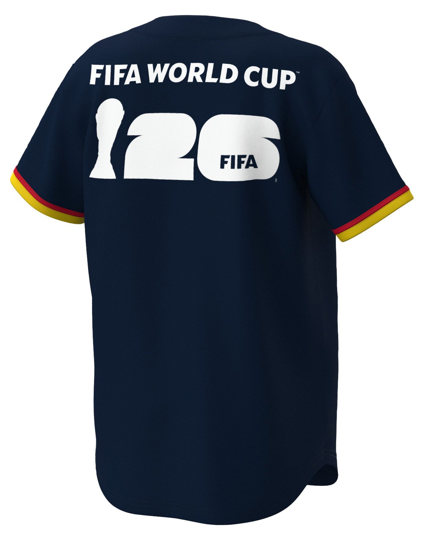 Outerstuff Youth Spain Navy Multi Graphic Button-Up Baseball Jersey product image