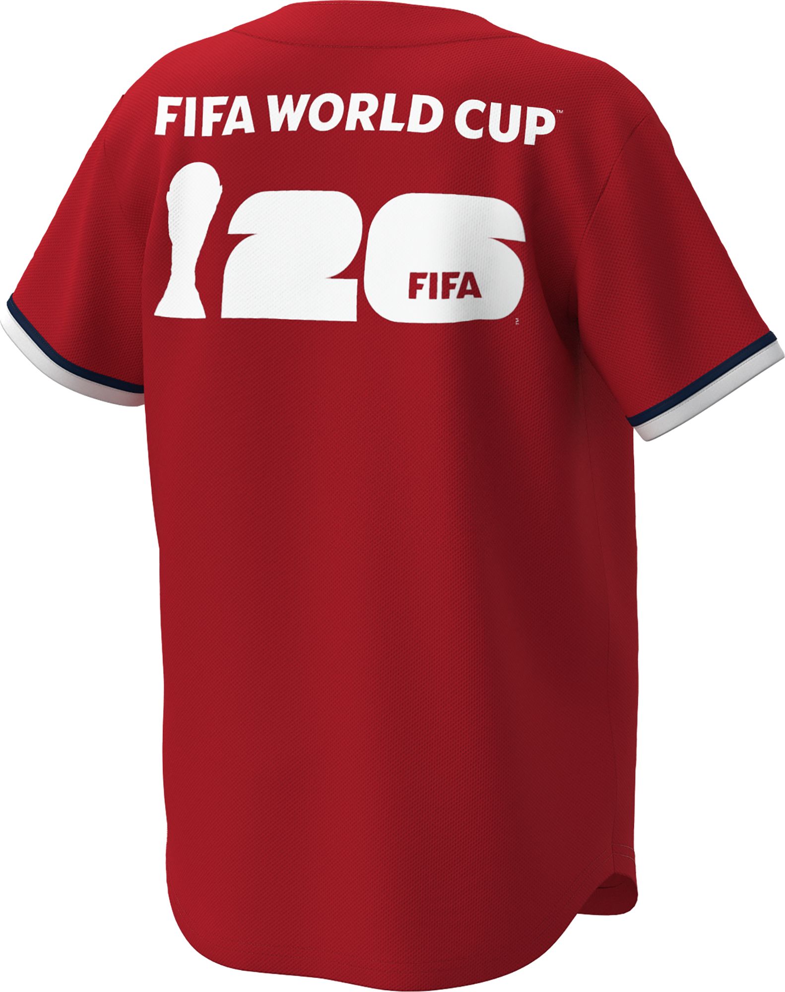 Outerstuff Adult England Red Multi Graphic Button-Up Baseball Jersey product image