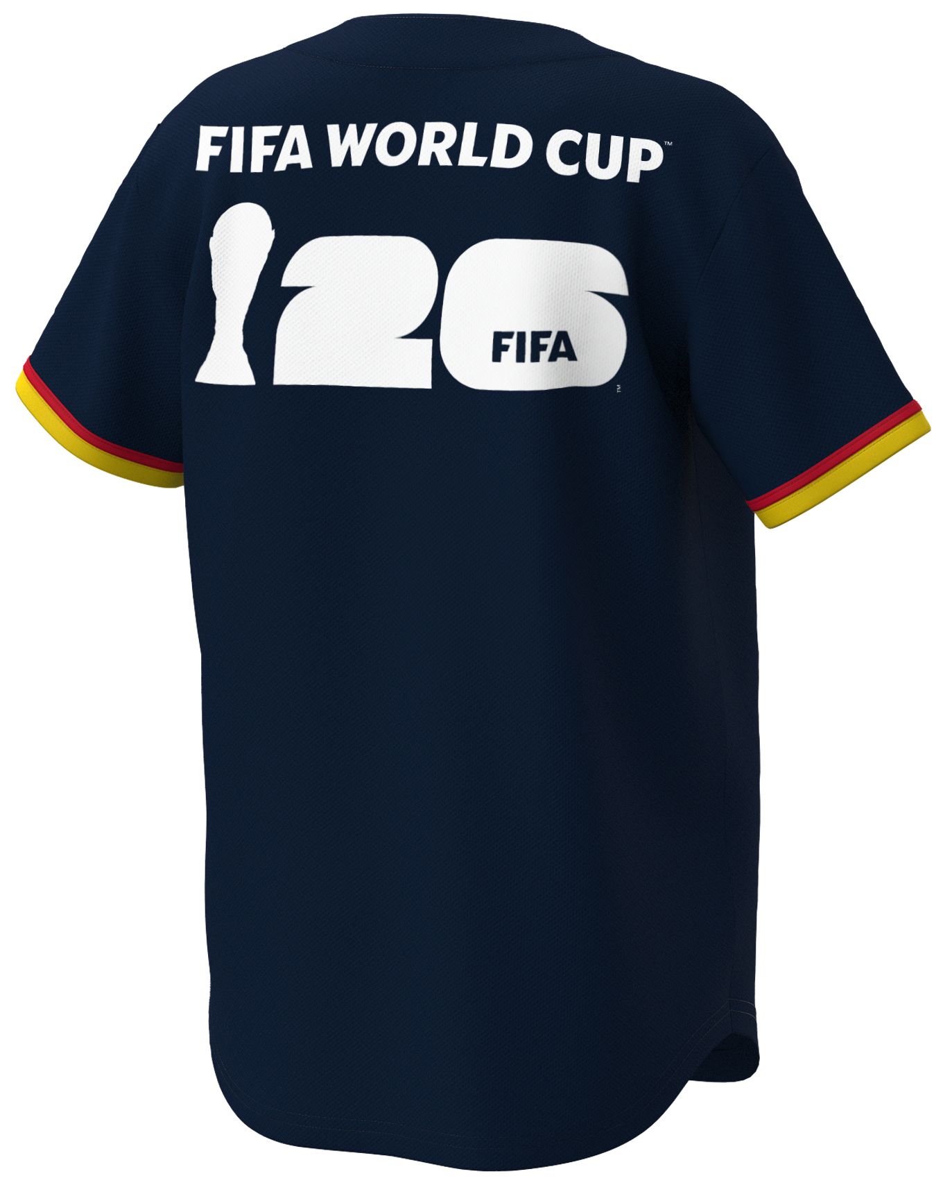 Outerstuff Adult Spain Navy Multi Graphic Button-Up Baseball Jersey product image