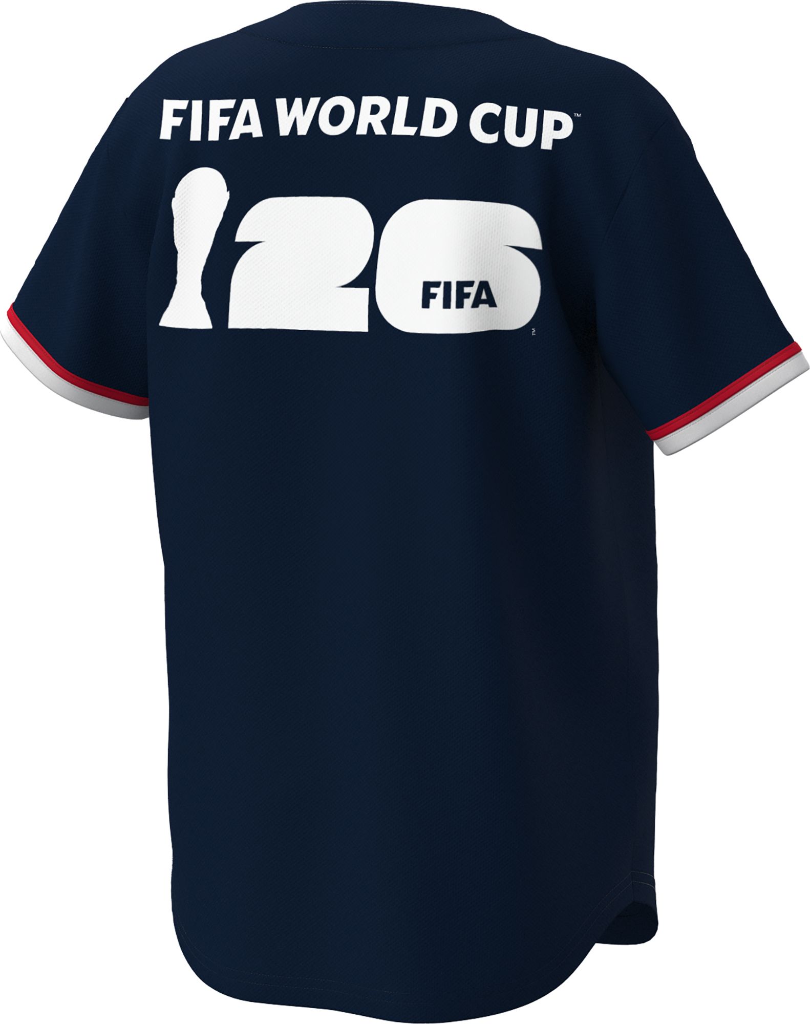 Outerstuff Adult USMNT Navy Multi Graphic Button-Up Baseball Jersey product image