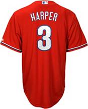 Majestic Youth Replica Philadelphia Phillies Bryce Harper #3 Cool Base Alternate Red Jersey product image