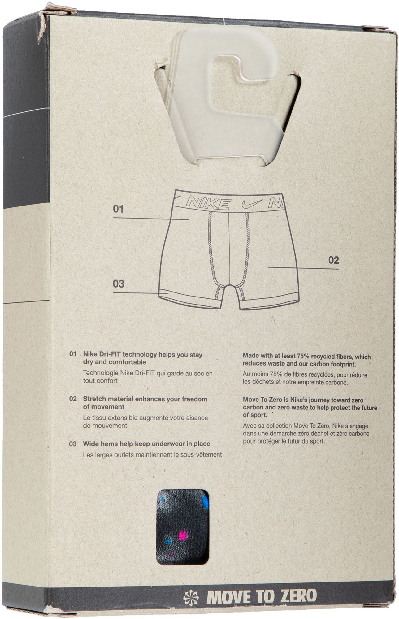 Nike Boys' MICRO Essential Dri-Fit Boxer Briefs, 3 Piece Set product image