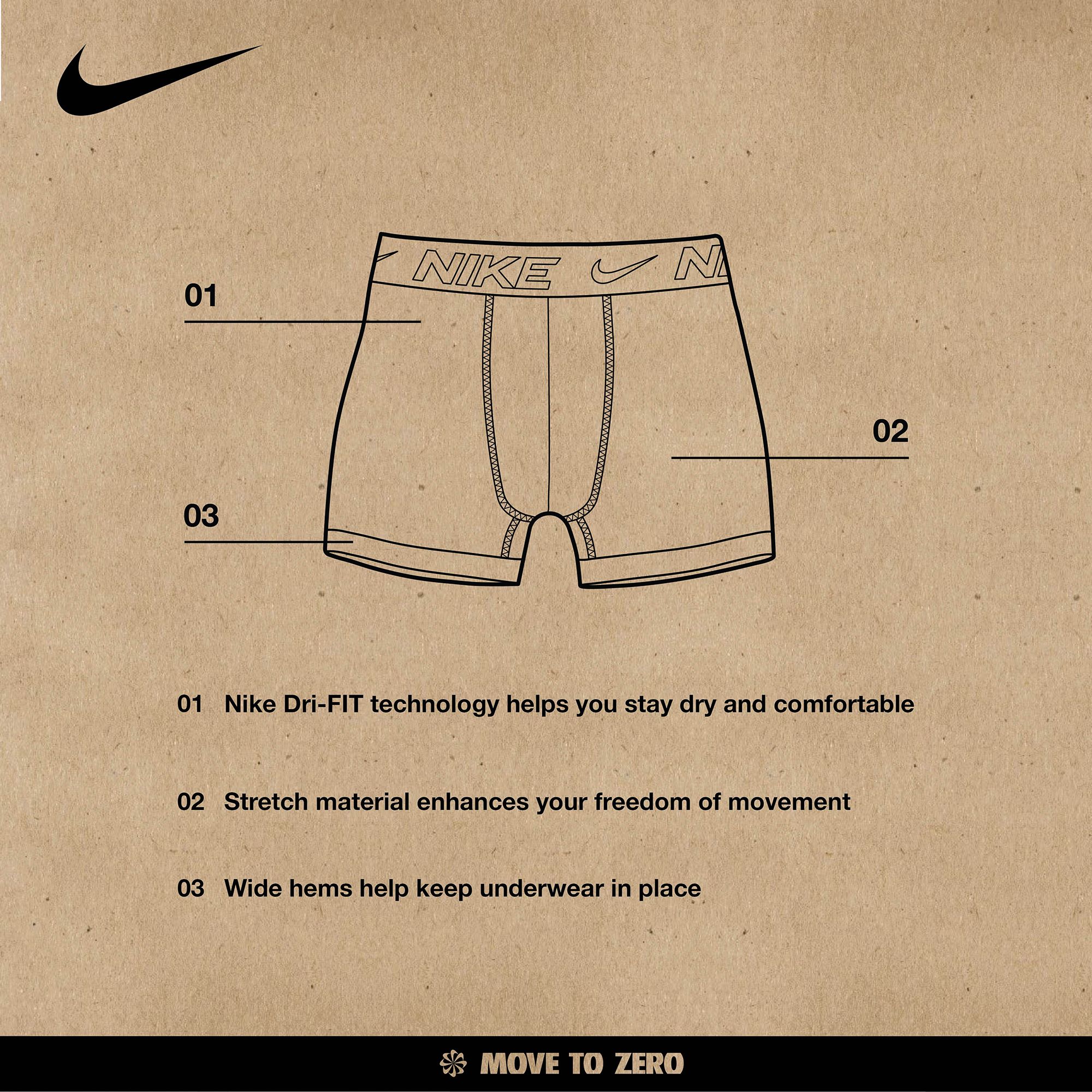 Nike Boys' MICRO Essential Dri-Fit Boxer Briefs, 3 Piece Set product image