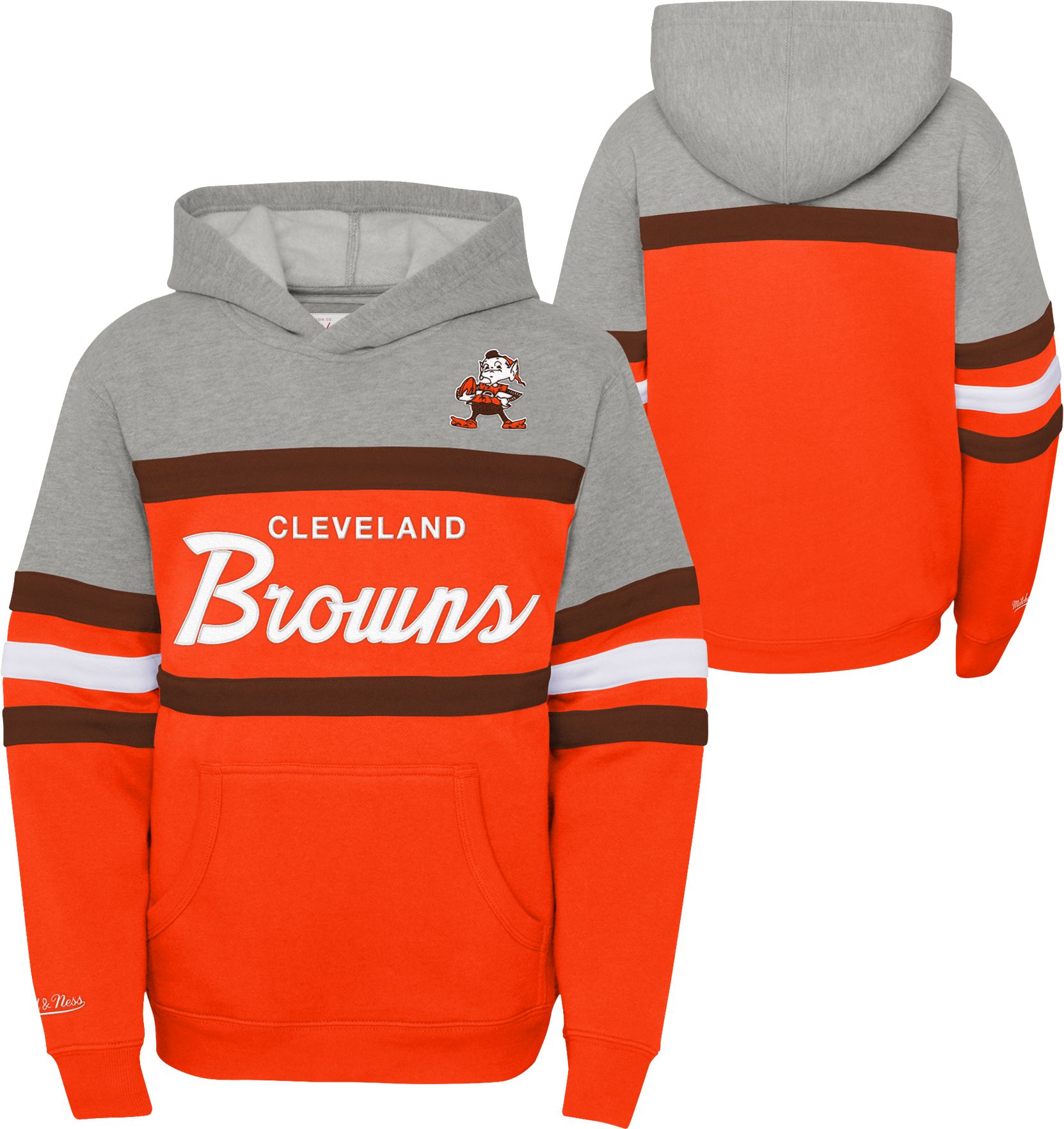 Mitchell & Ness Youth Cleveland Browns Head Coach Orange Pullover Hoodie product image