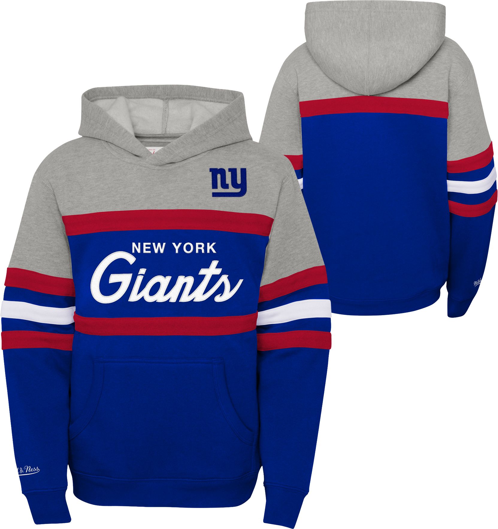 Mitchell & Ness Youth New York Giants Head Coach Royal Pullover Hoodie product image