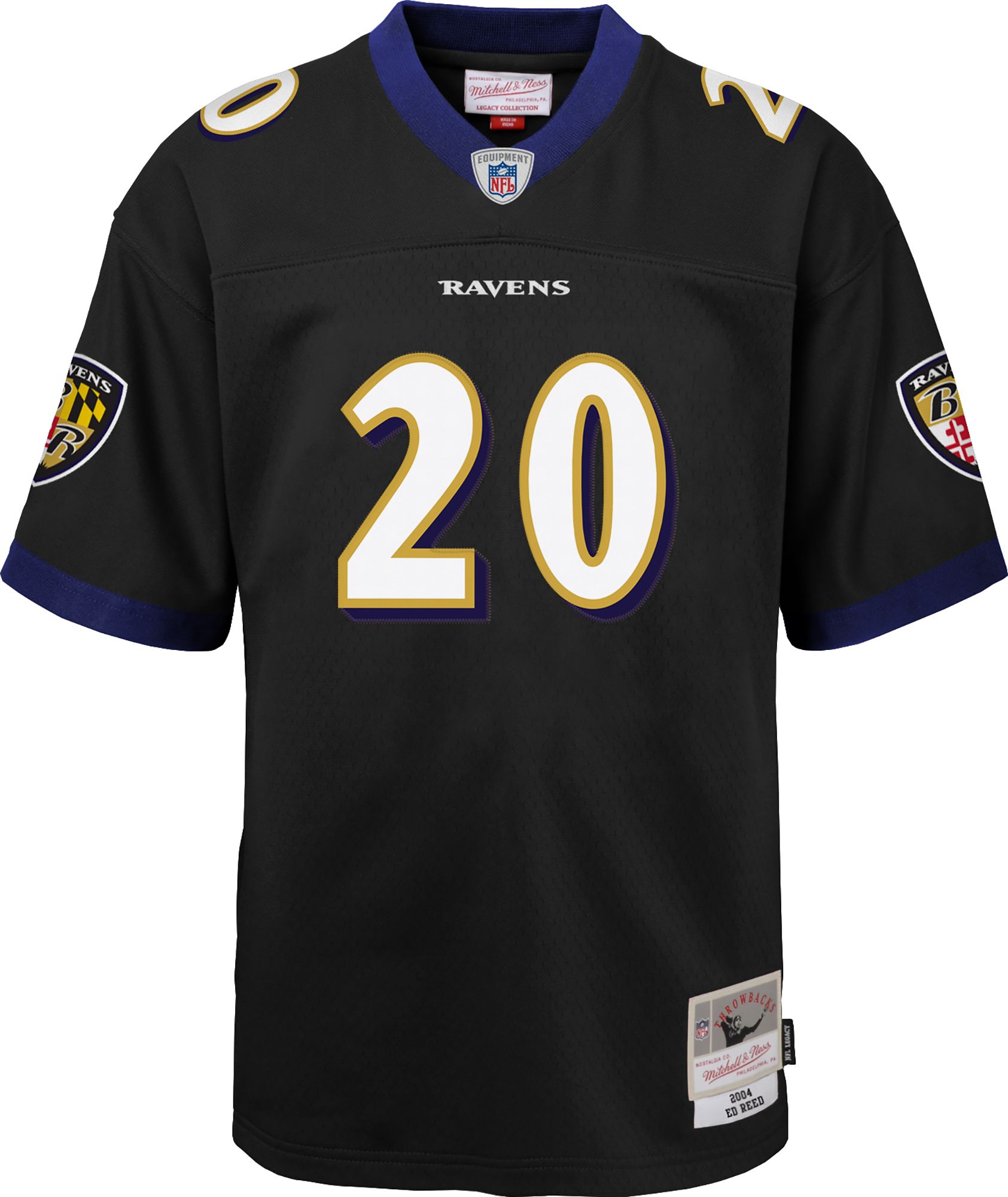 Mitchell & Ness Youth Baltimore Ravens Ed Reed #20 2004 Black Jersey product image