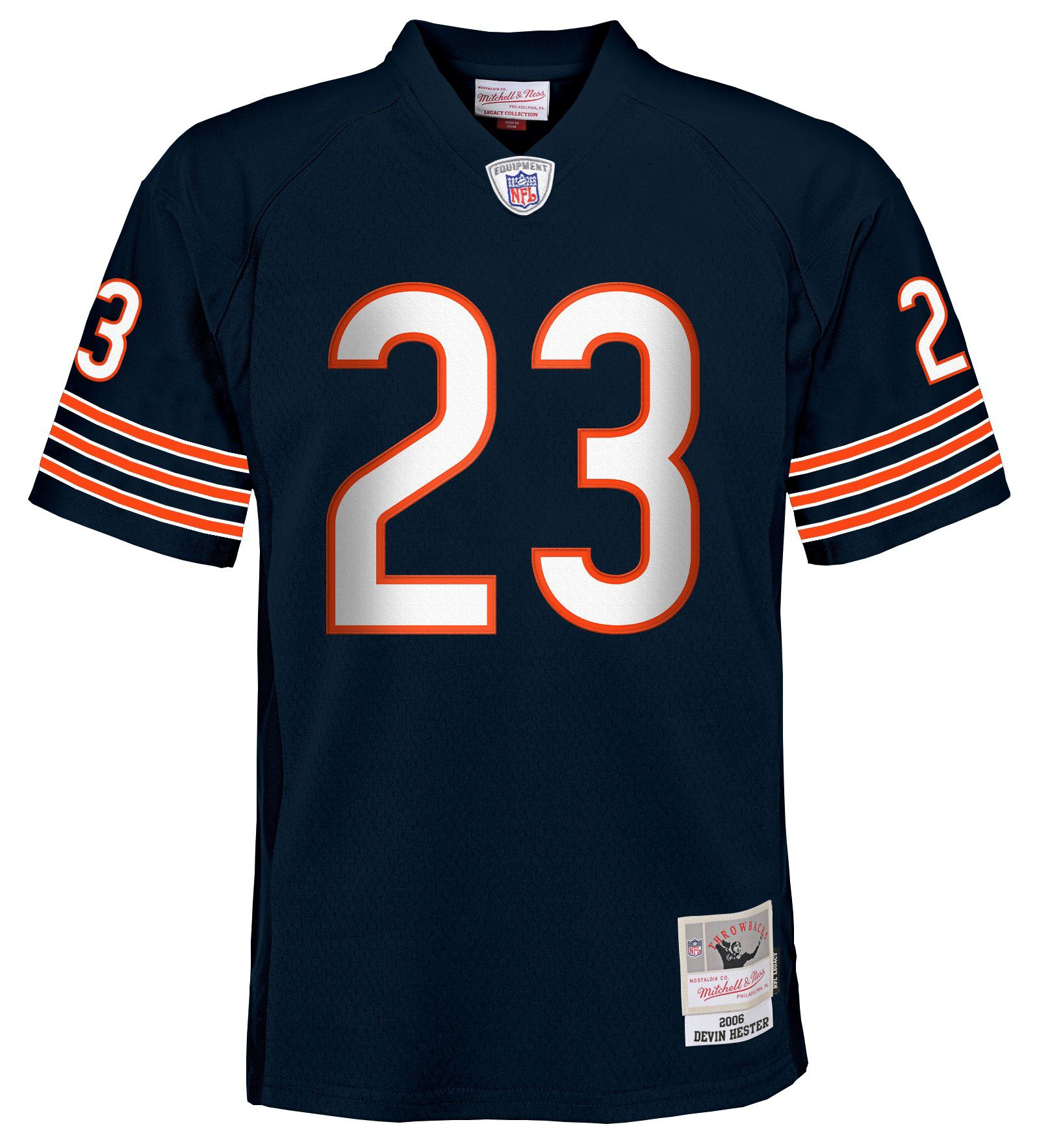 Mitchell & Ness Youth Chicago Bears Devin Hester #23 2006 Navy Throwback Jersey product image