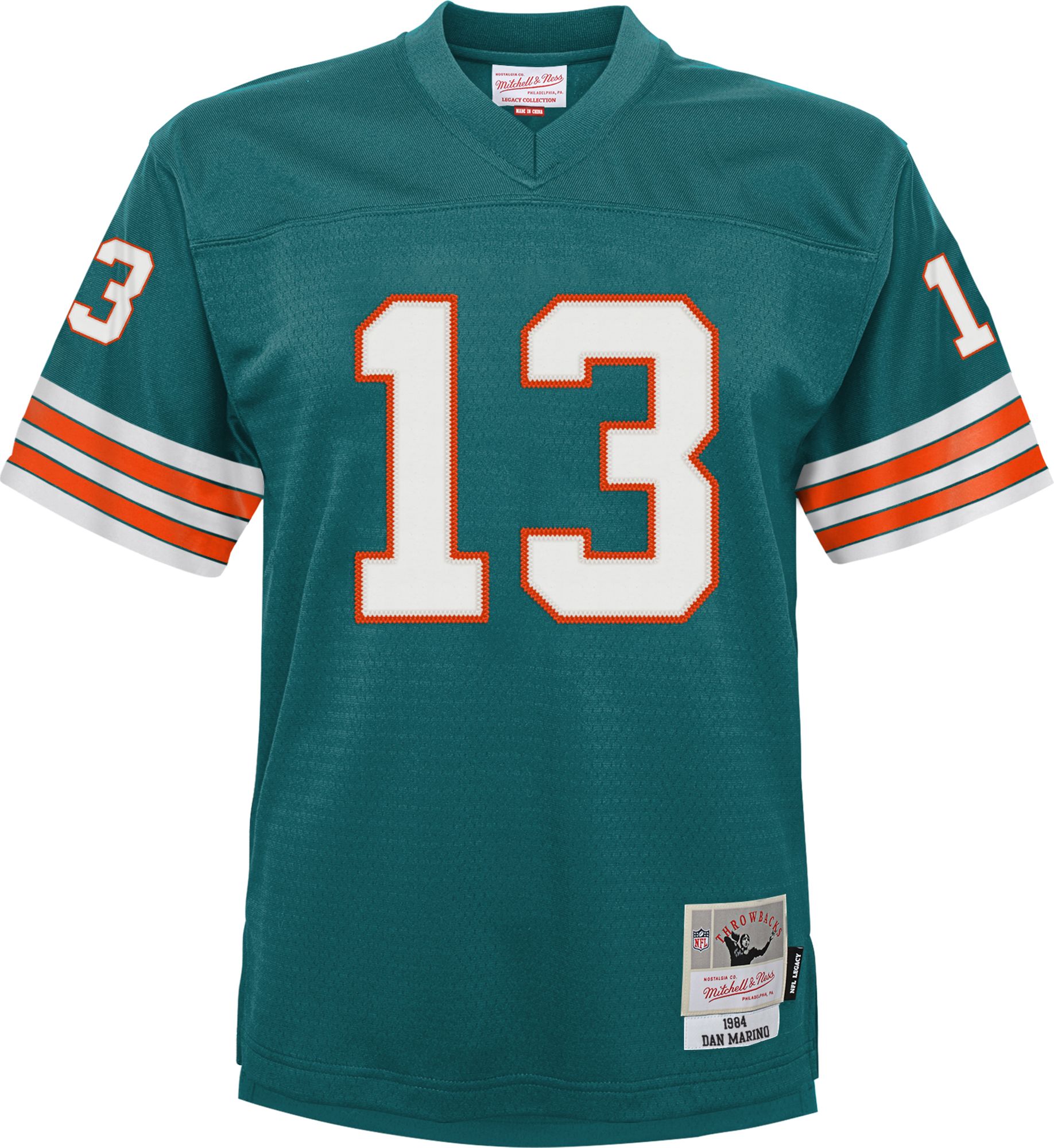 Mitchell & Ness Youth Miami Dolphins Dan Marino #13 1984 Aqua Jersey product image