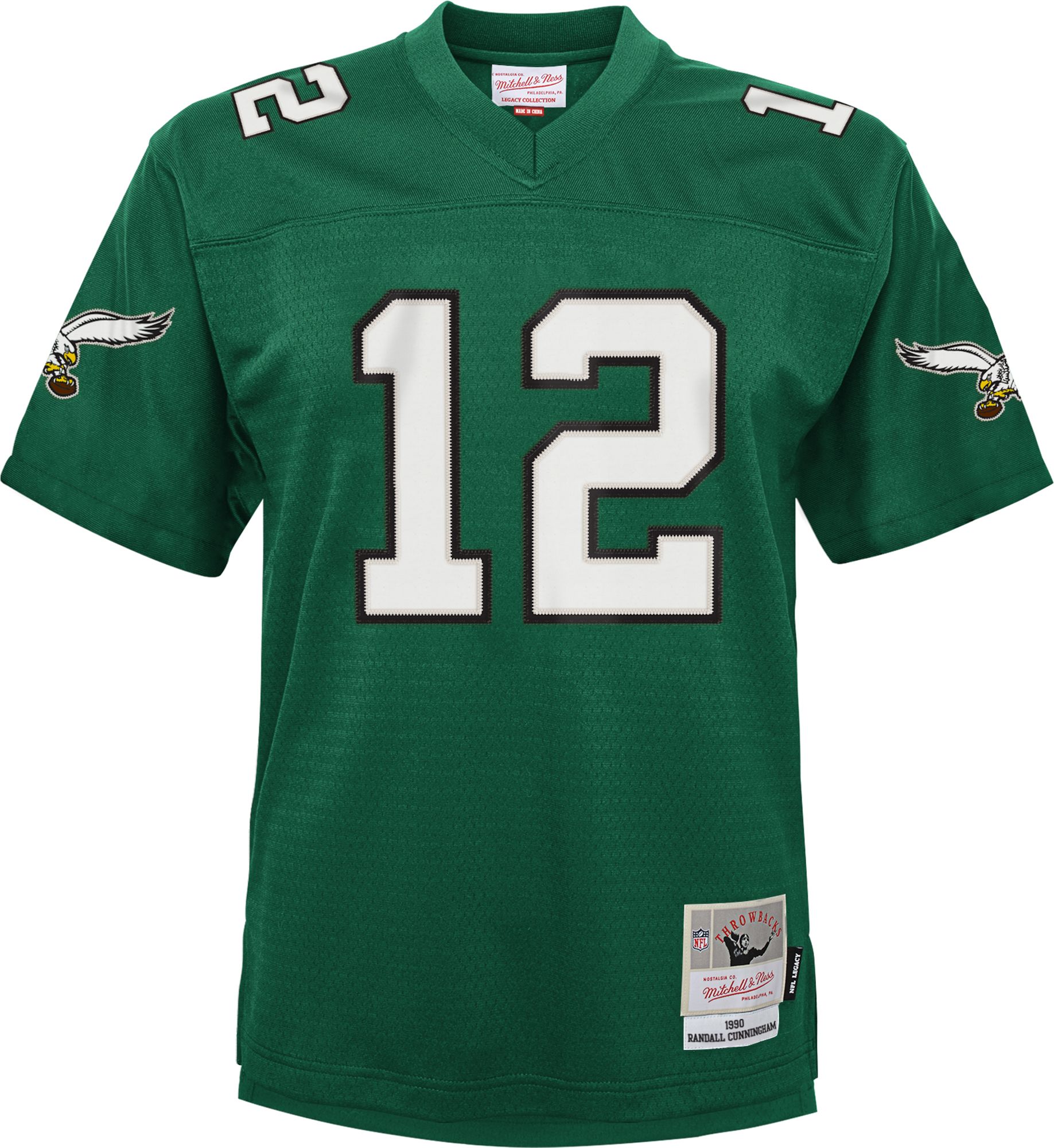 Mitchell & Ness Youth Philadelphia Eagles Randall Cunningham #7 1990 Green Jersey product image