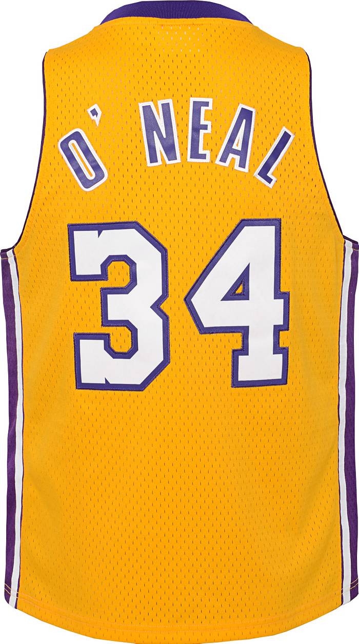 Outerstuff Youth Los Angeles Lakers Shaquille O'Neal #34 Yellow