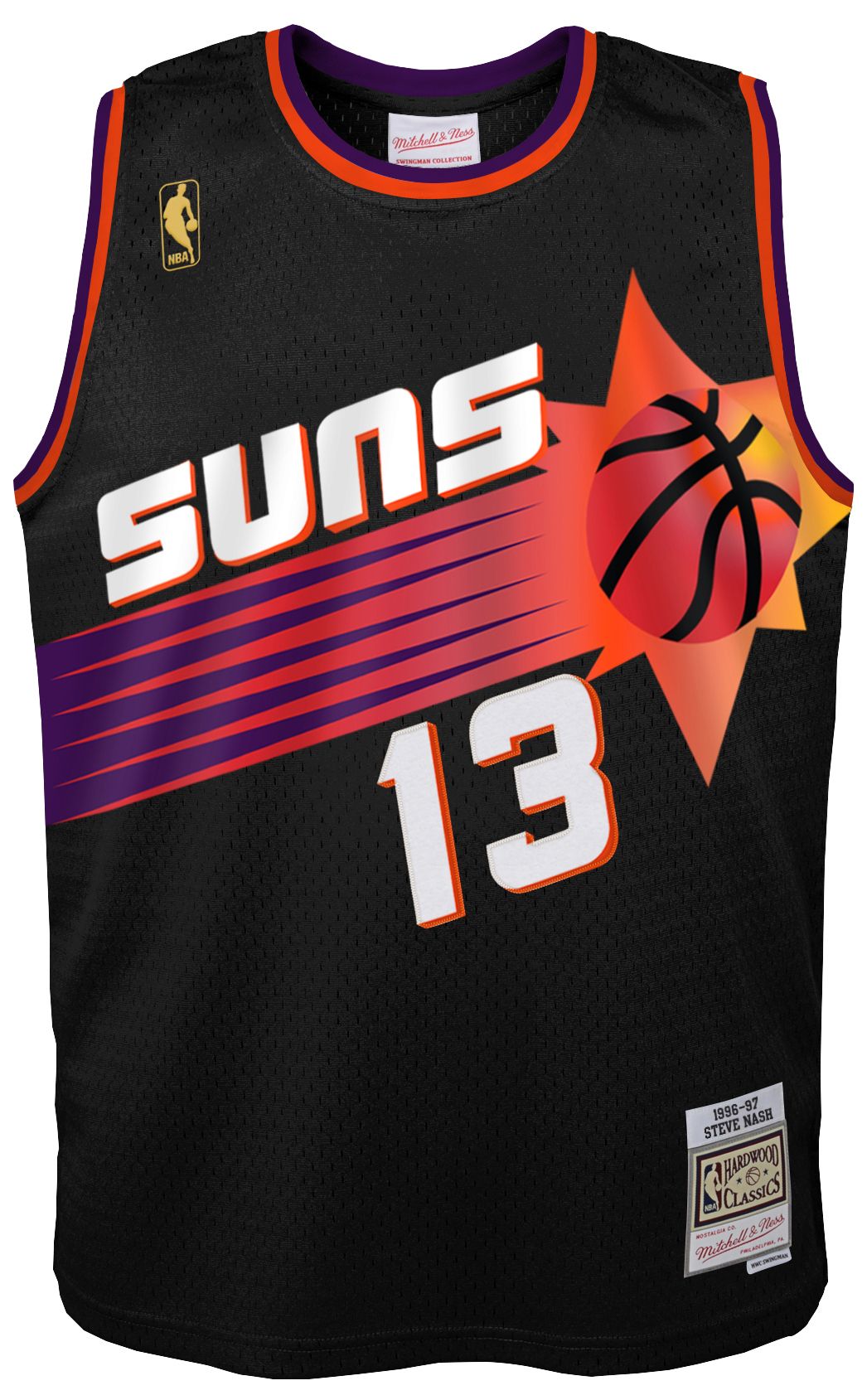 Mitchell & Ness Youth Phoenix Suns Steve Nash #13 Black HWC