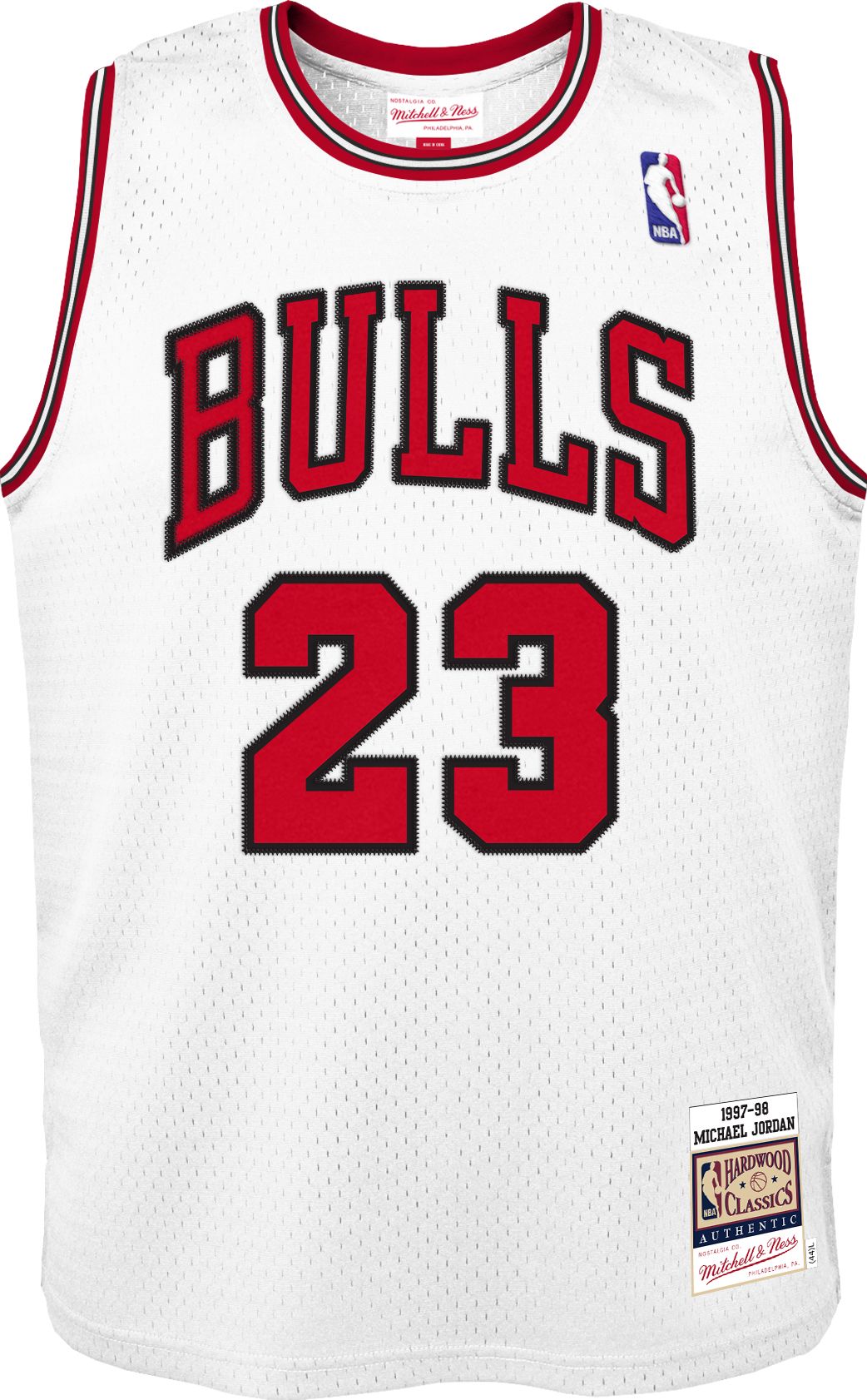 Youth Mitchell & Ness Michael Jordan White Chicago Bulls 199798