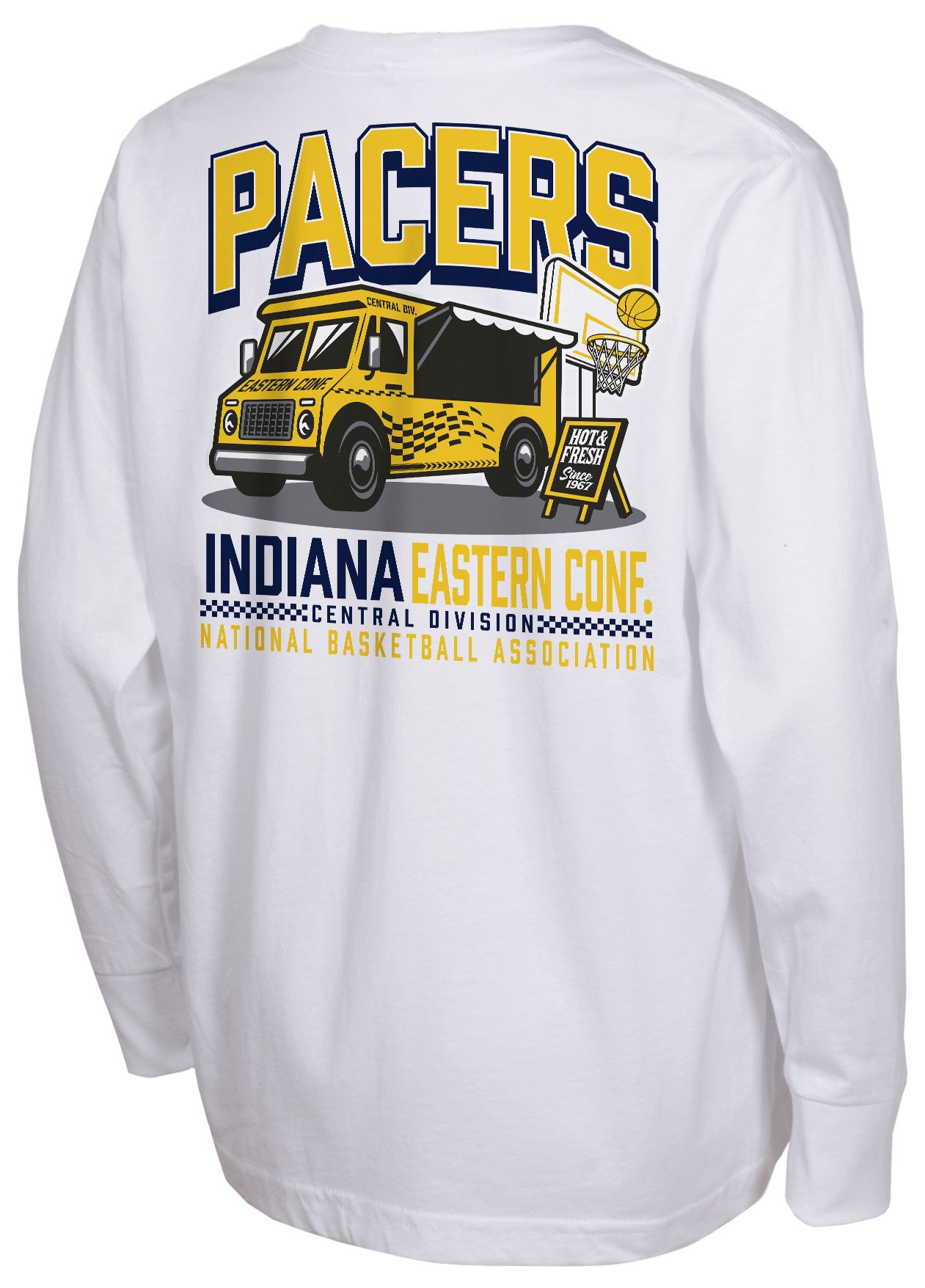 Mitchell & Ness Youth Indiana Pacers Retro Food Truck Long Sleeve T-Shirt product image