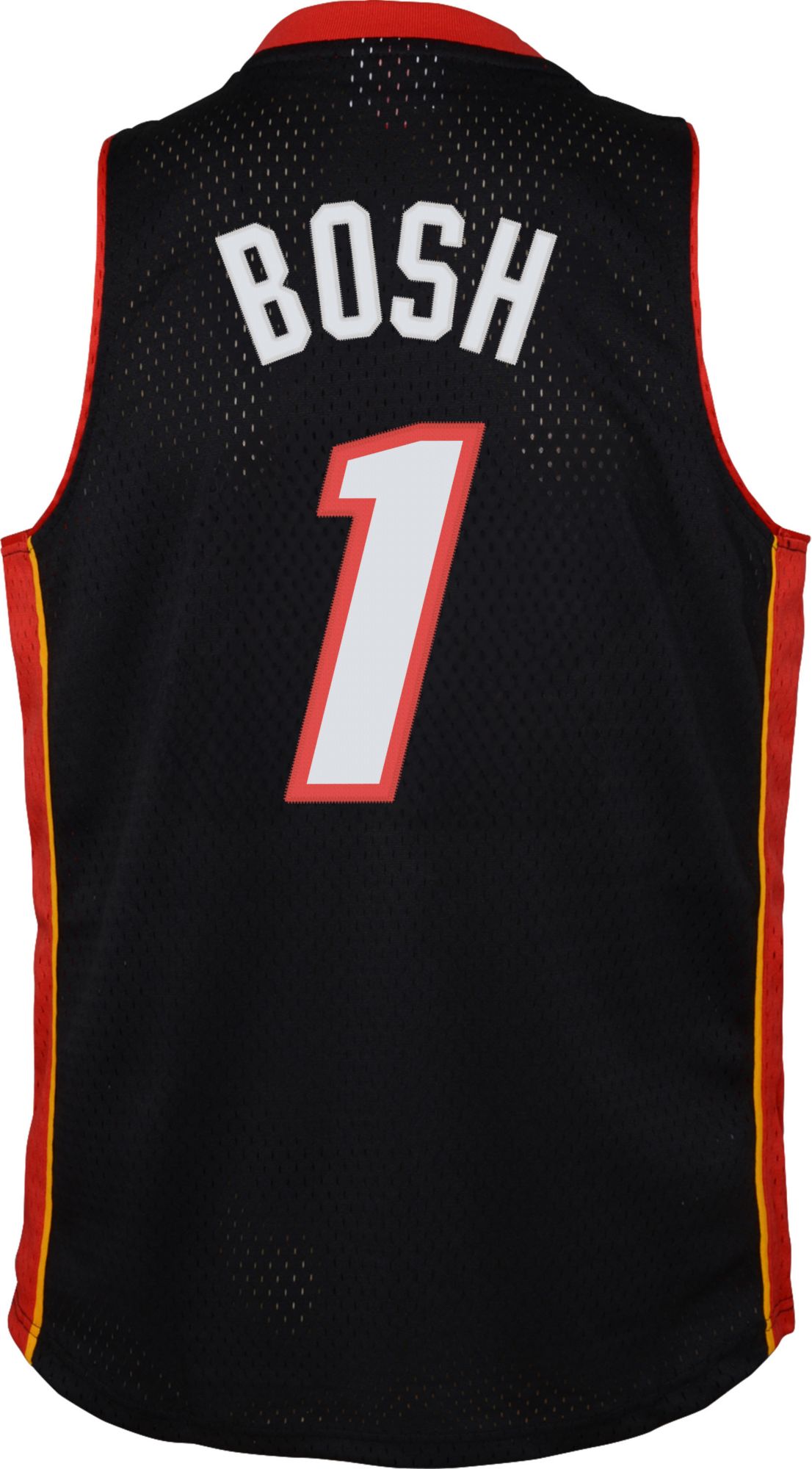 Mitchell & Ness Youth Miami Heat Chris Bosh #1 2012 Black Swingman Jersey product image