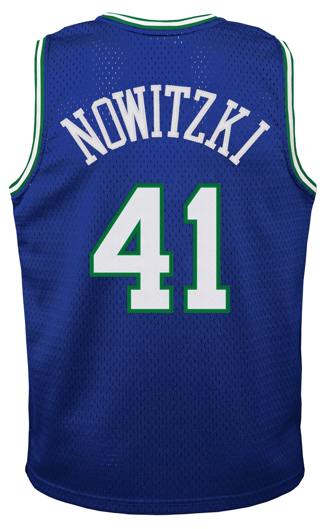 Mitchell & Ness Youth 1998-1999 Dallas Mavericks Dirk Nowitzki #41 Blue Hardwood Classics Replica Jersey product image