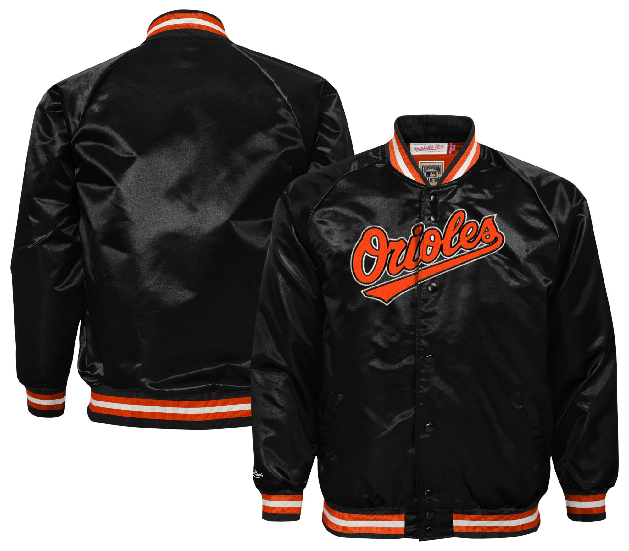Mitchell & Ness Youth Baltimore Orioles Black Satin Jacket product image