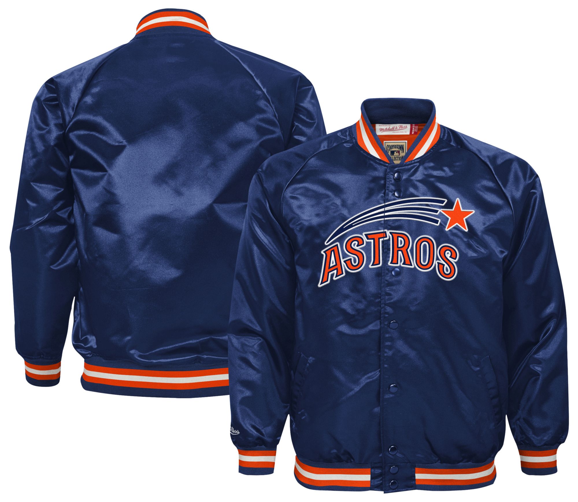 Mitchell & Ness Youth Houston Astros Navy Satin Jacket product image