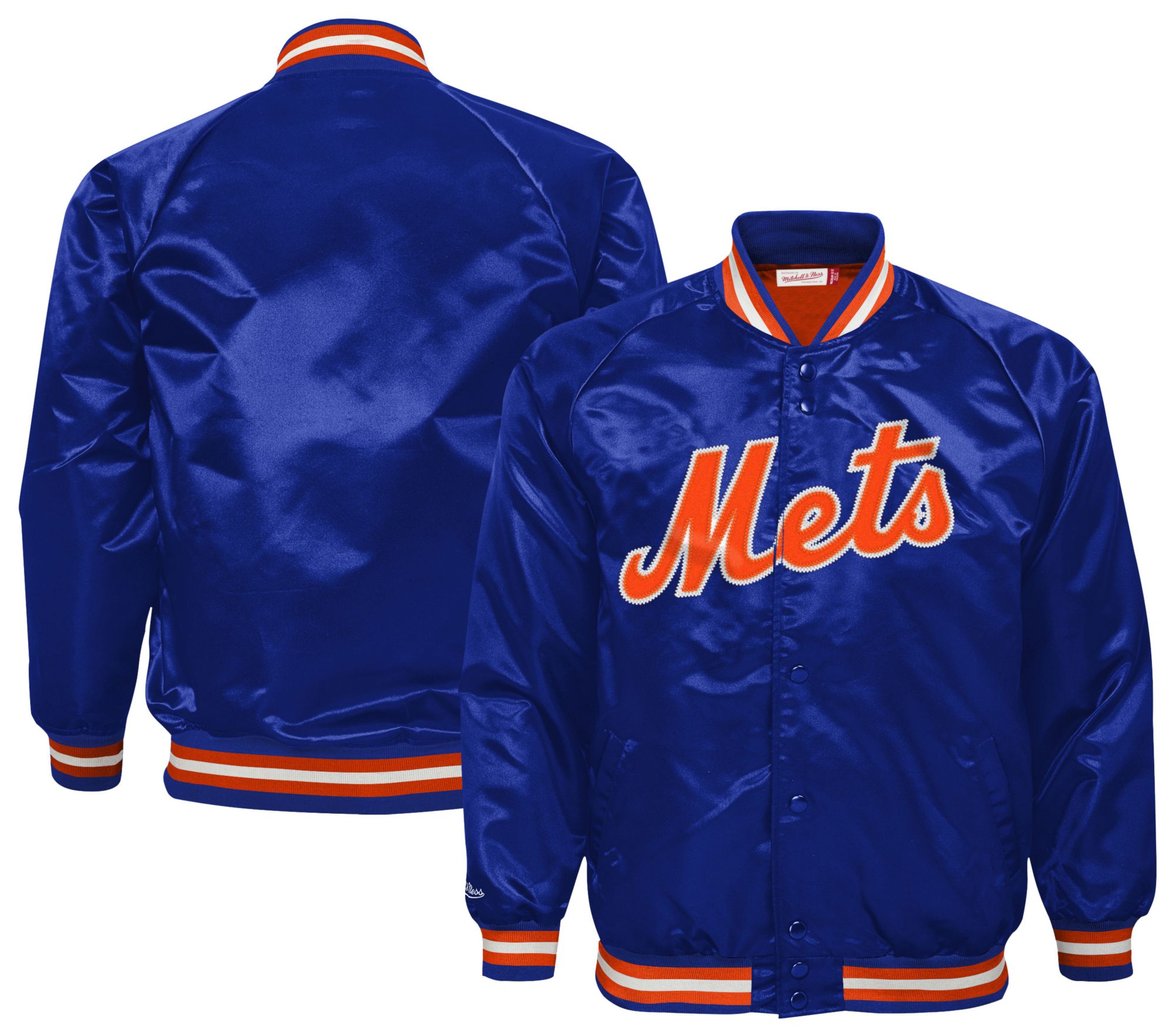 Mitchell & Ness Youth New York Mets Blue Satin Jacket product image