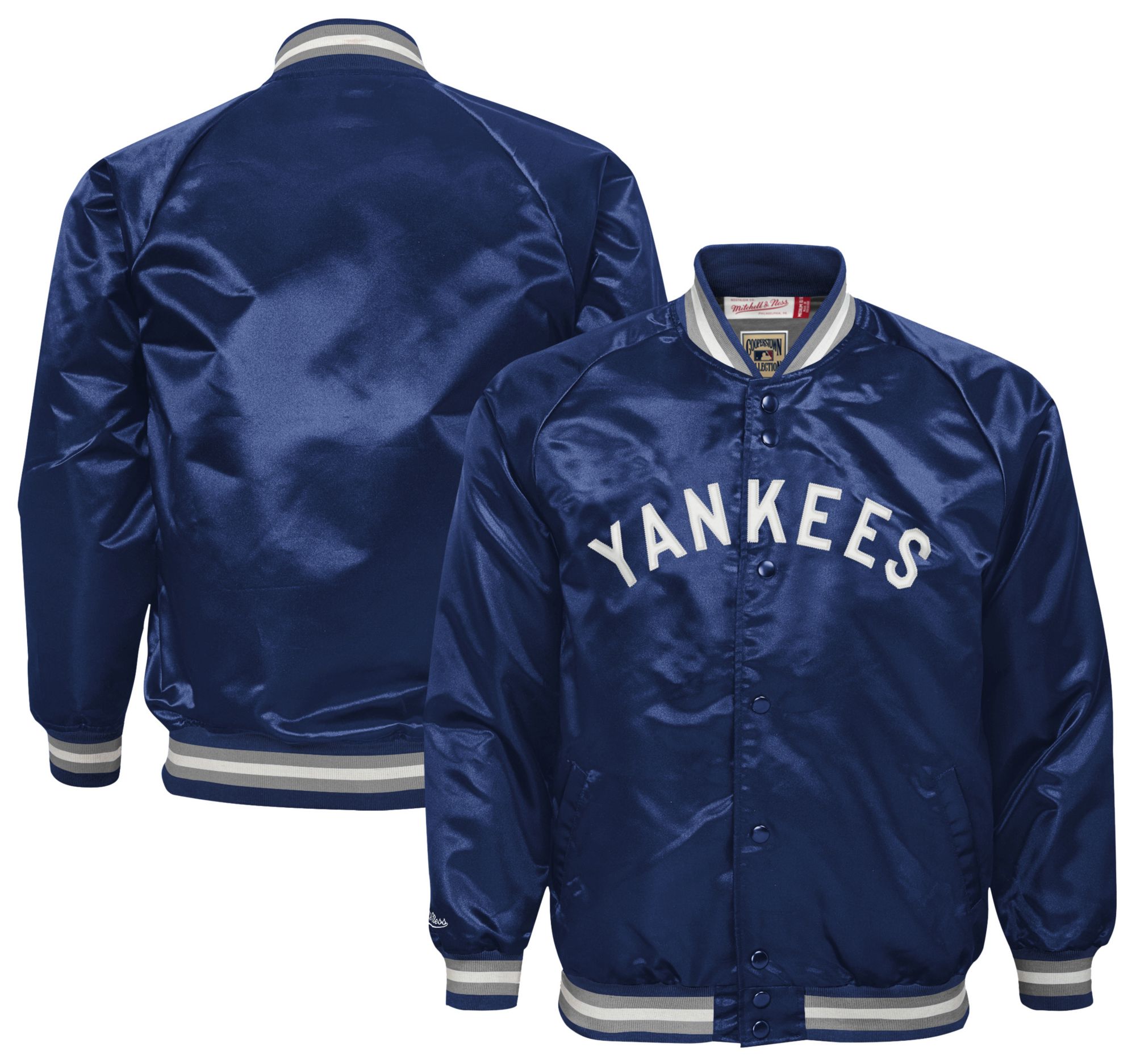 Mitchell & Ness Youth New York Yankees Navy Satin Jacket product image