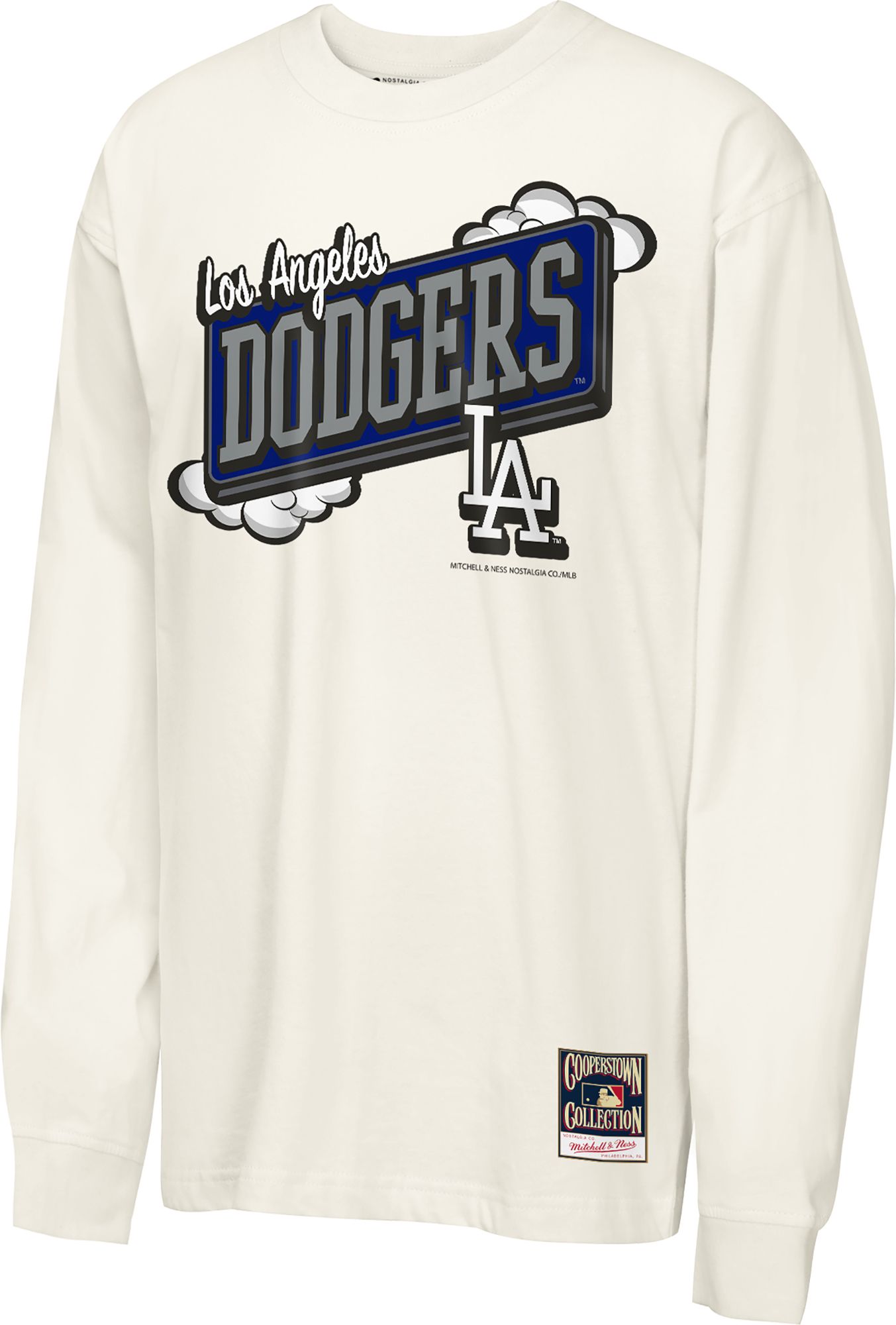Mitchell & Ness Youth Los Angeles Dodgers Tan Retro Billboard Long Sleeve Shirt product image