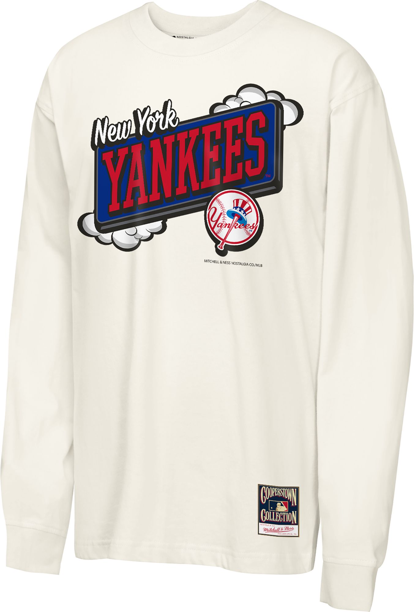 Mitchell & Ness Youth New York Yankees Tan Retro Billboard Long Sleeve Shirt product image