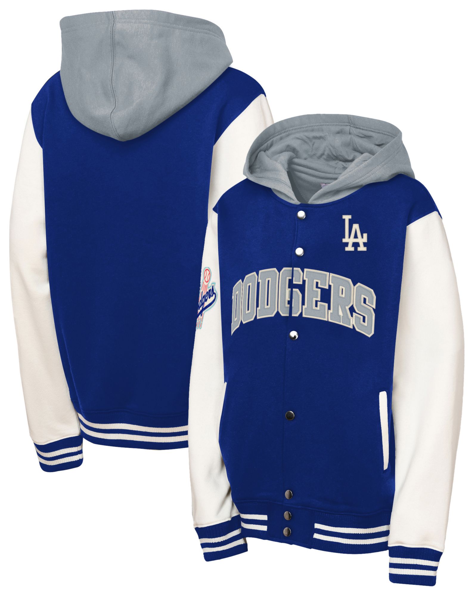 Mitchell & Ness Youth Los Angeles Dodgers Blue Courtside Hooded Jacket product image