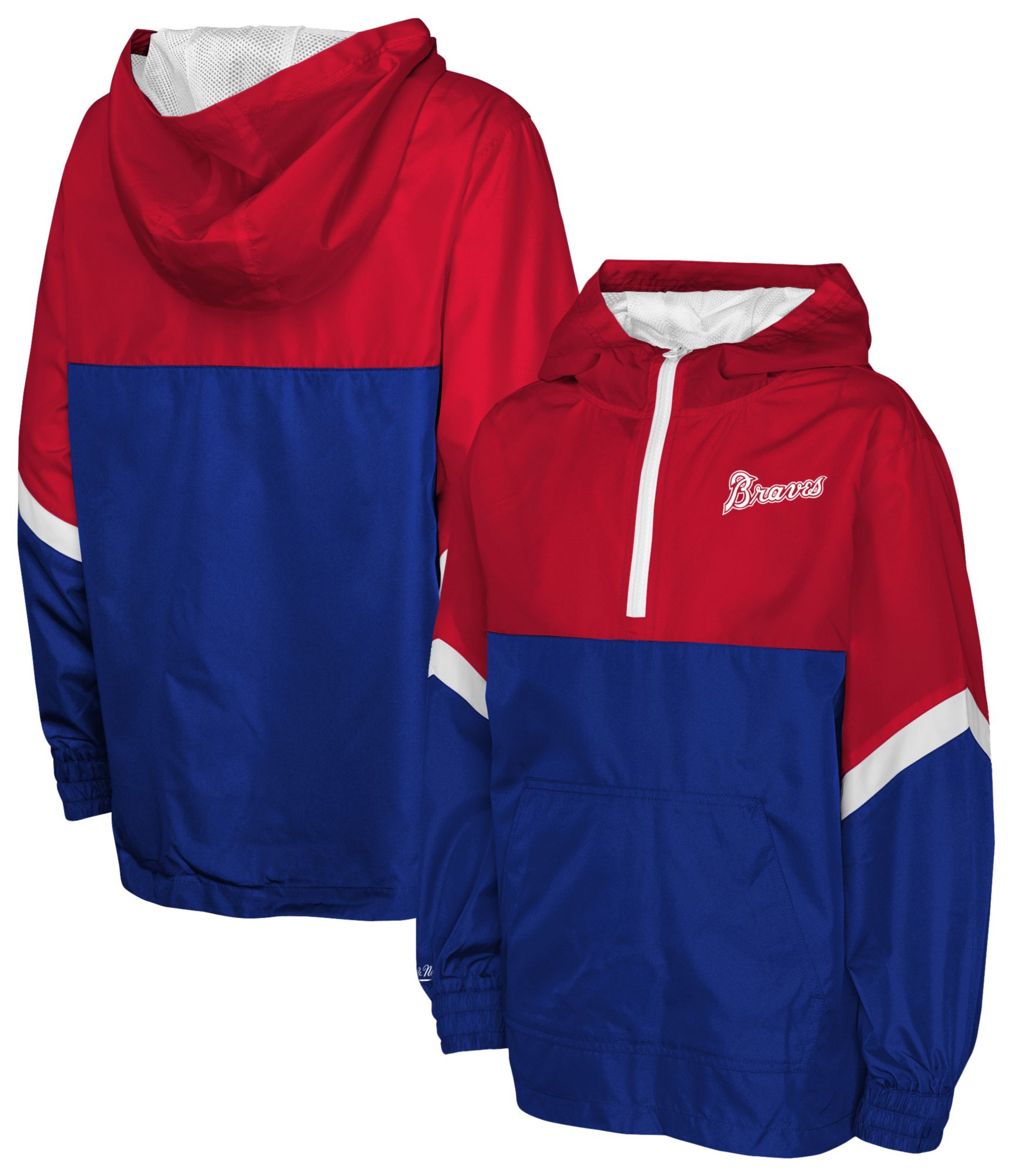 Mitchell & Ness Youth Atlanta Braves Red Anorak Windbreaker Jacket product image
