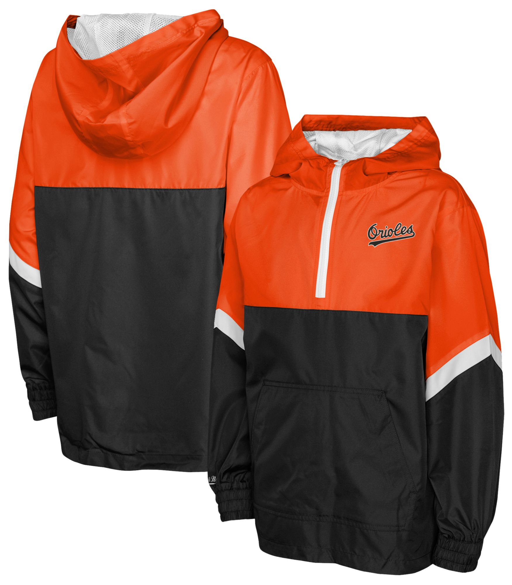 Mitchell & Ness Youth Baltimore Orioles Orange Anorak Windbreaker Jacket product image