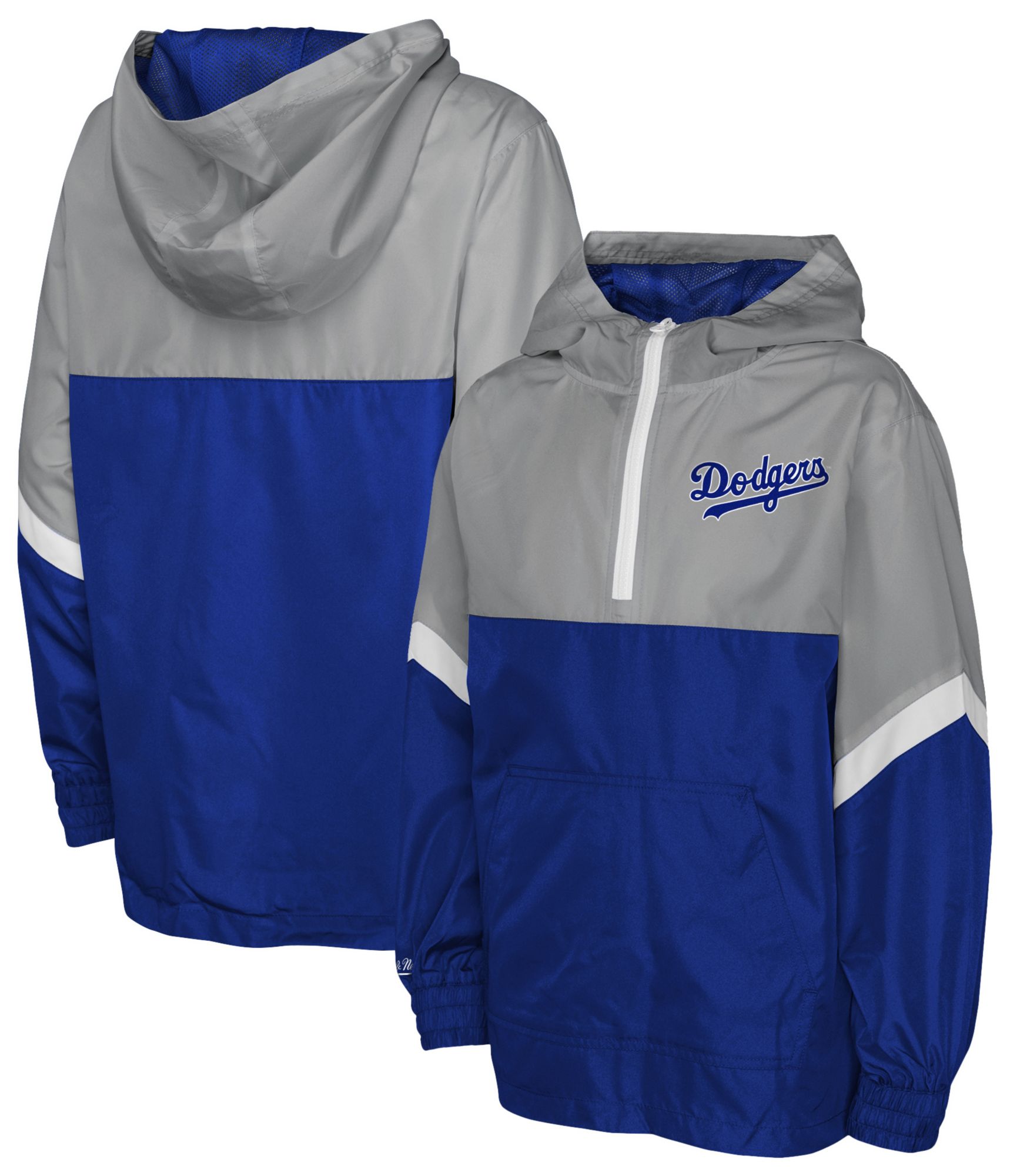 Mitchell & Ness Youth Los Angeles Dodgers Grey Anorak Windbreaker Jacket product image