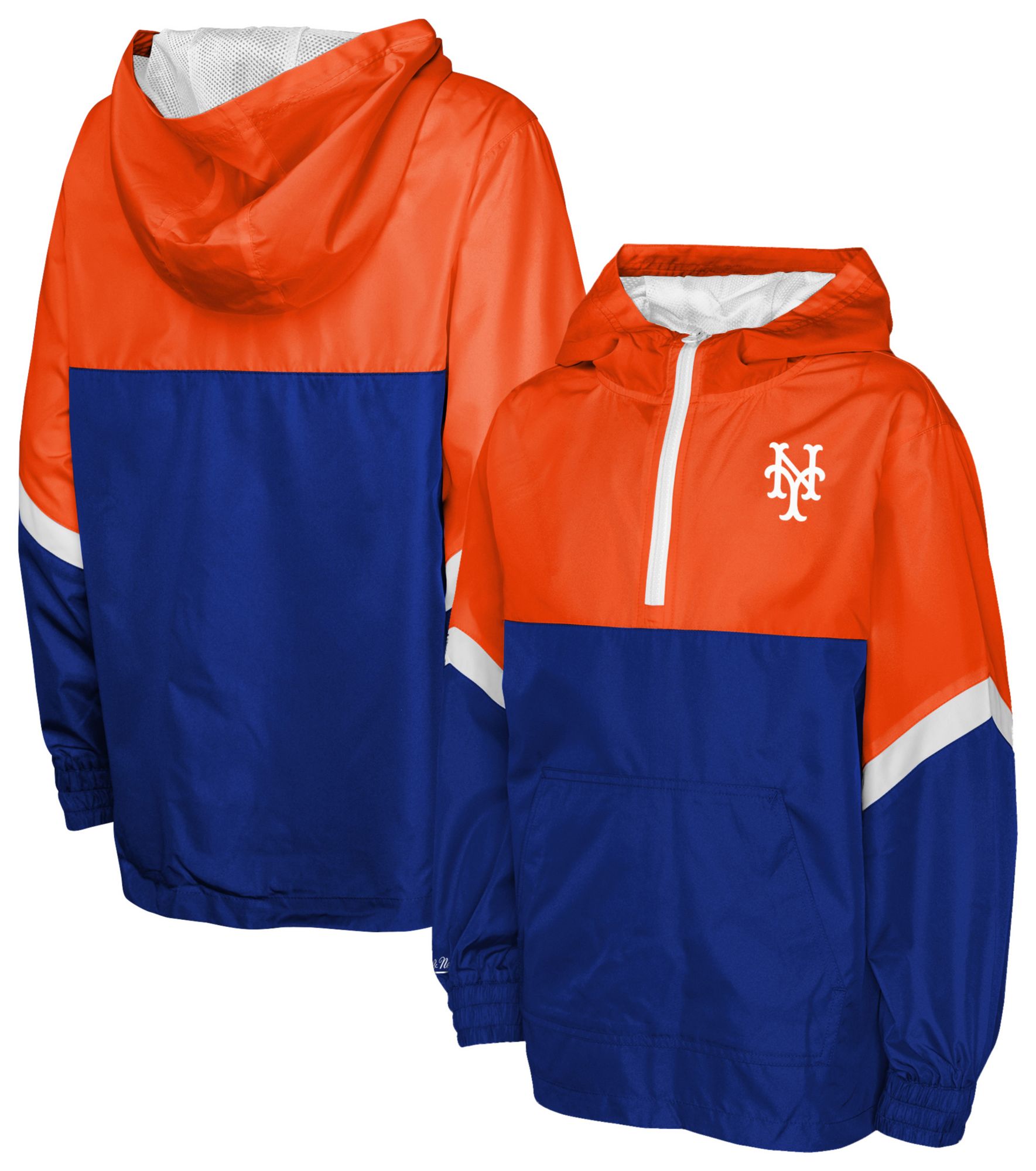 Mitchell & Ness Youth New York Mets Orange Anorak Windbreaker Jacket product image