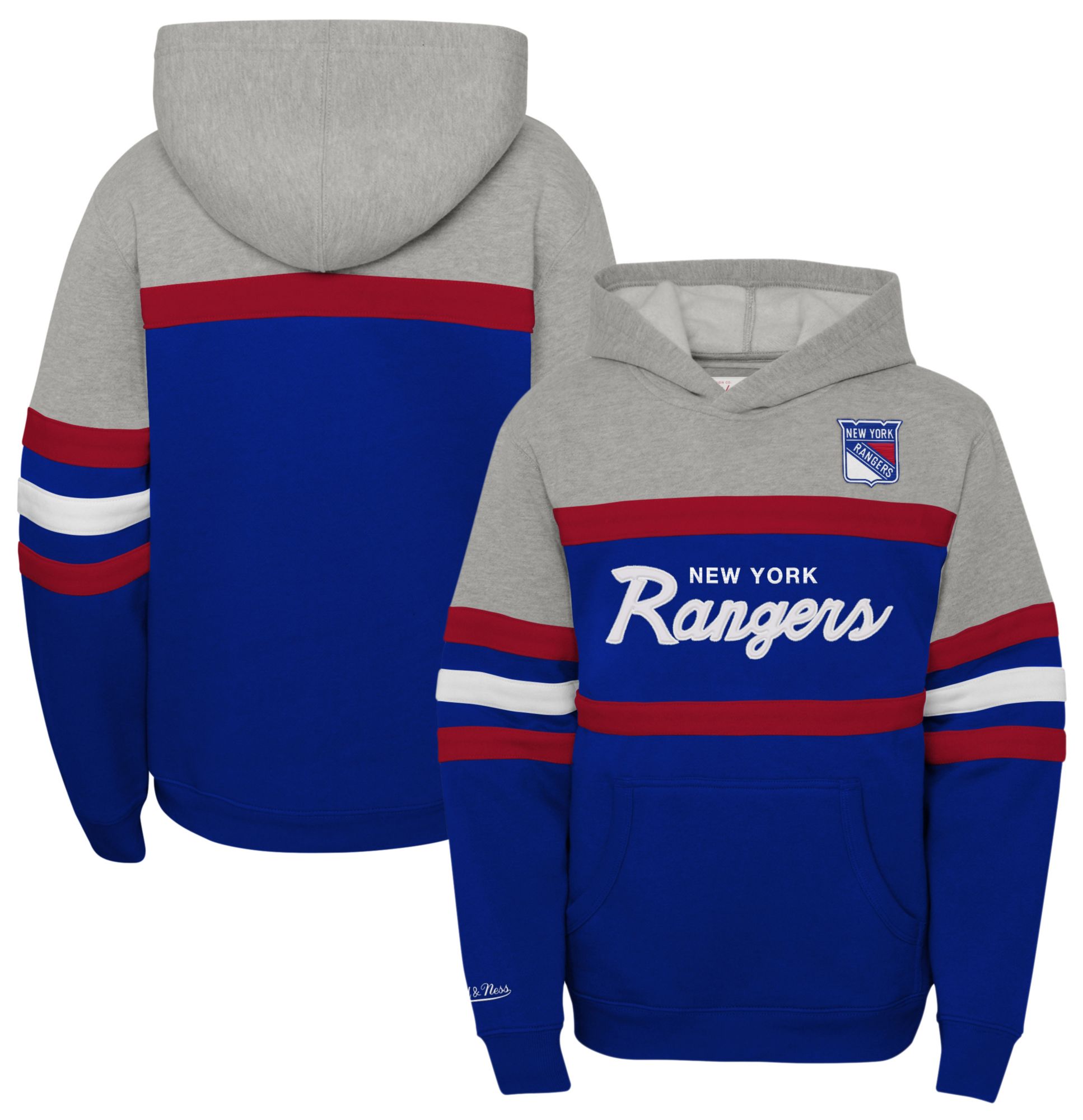 NHL Youth New York Rangers Head Coach Blue Pullover Hoodie product image