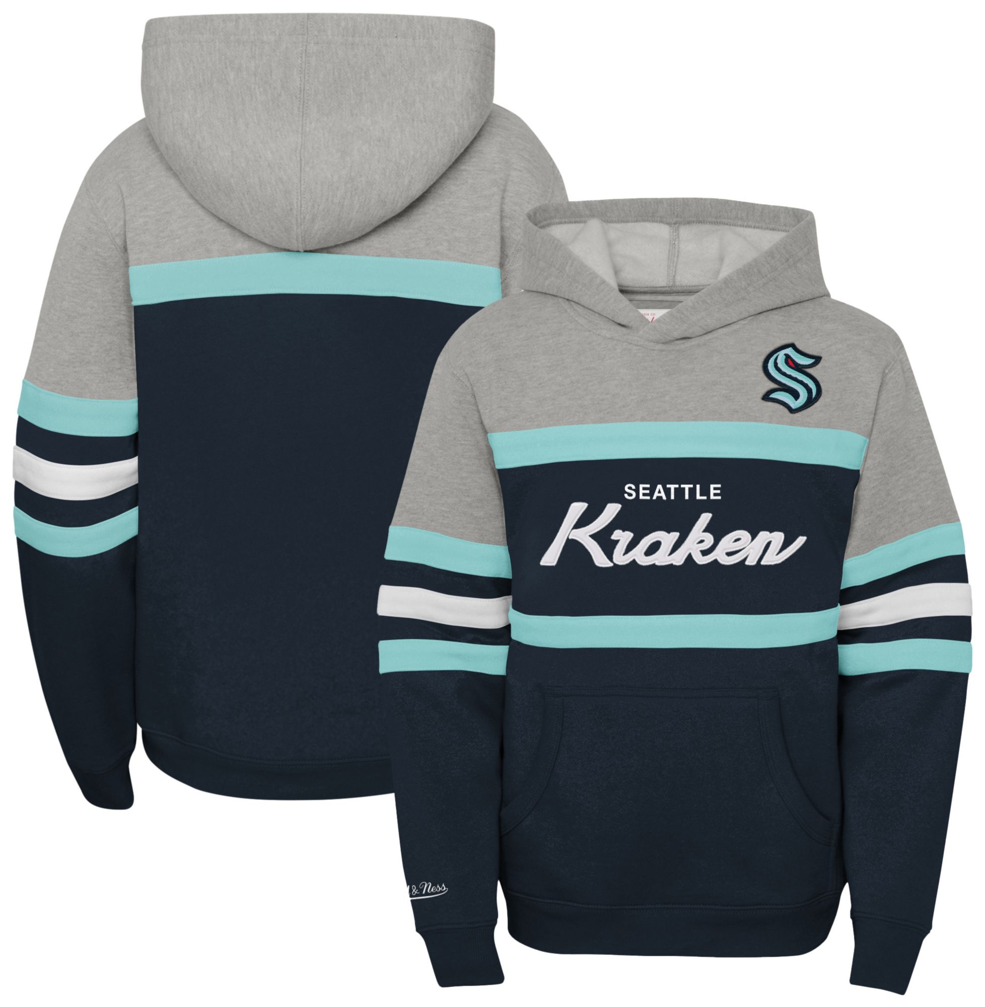NHL Youth Seattle Kraken Head Coach Navy Pullover Hoodie product image