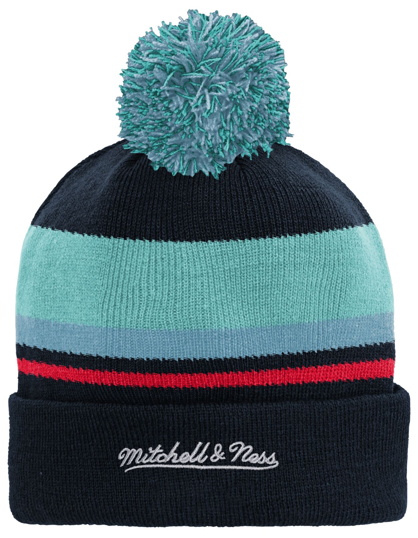 NHL Youth Seattle Kraken Stripe Navy Cuffed Beanie product image
