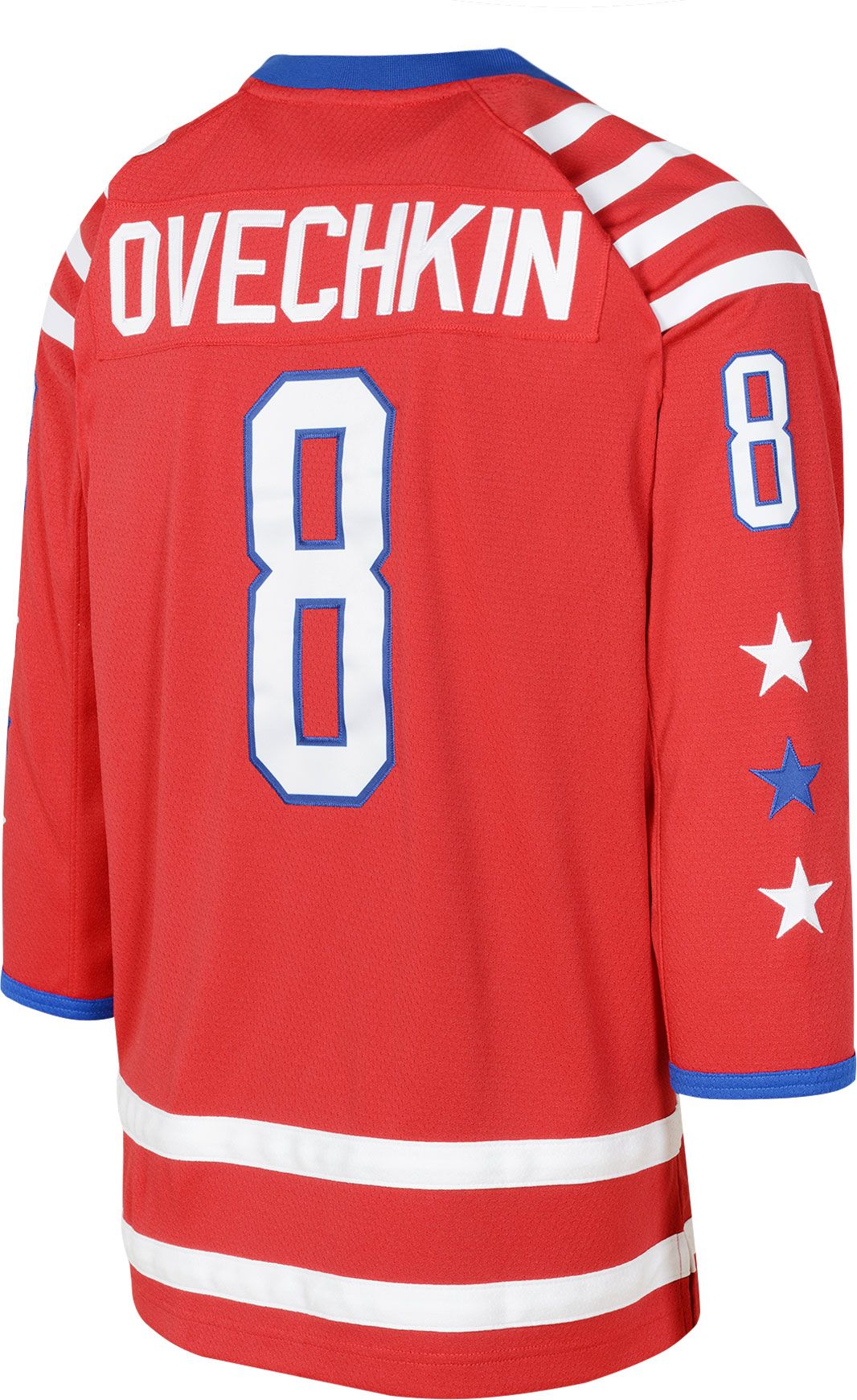 Mitchell & Ness Youth Washington Capitals Alex Ovechkin #8 Red Blue Line Jersey product image