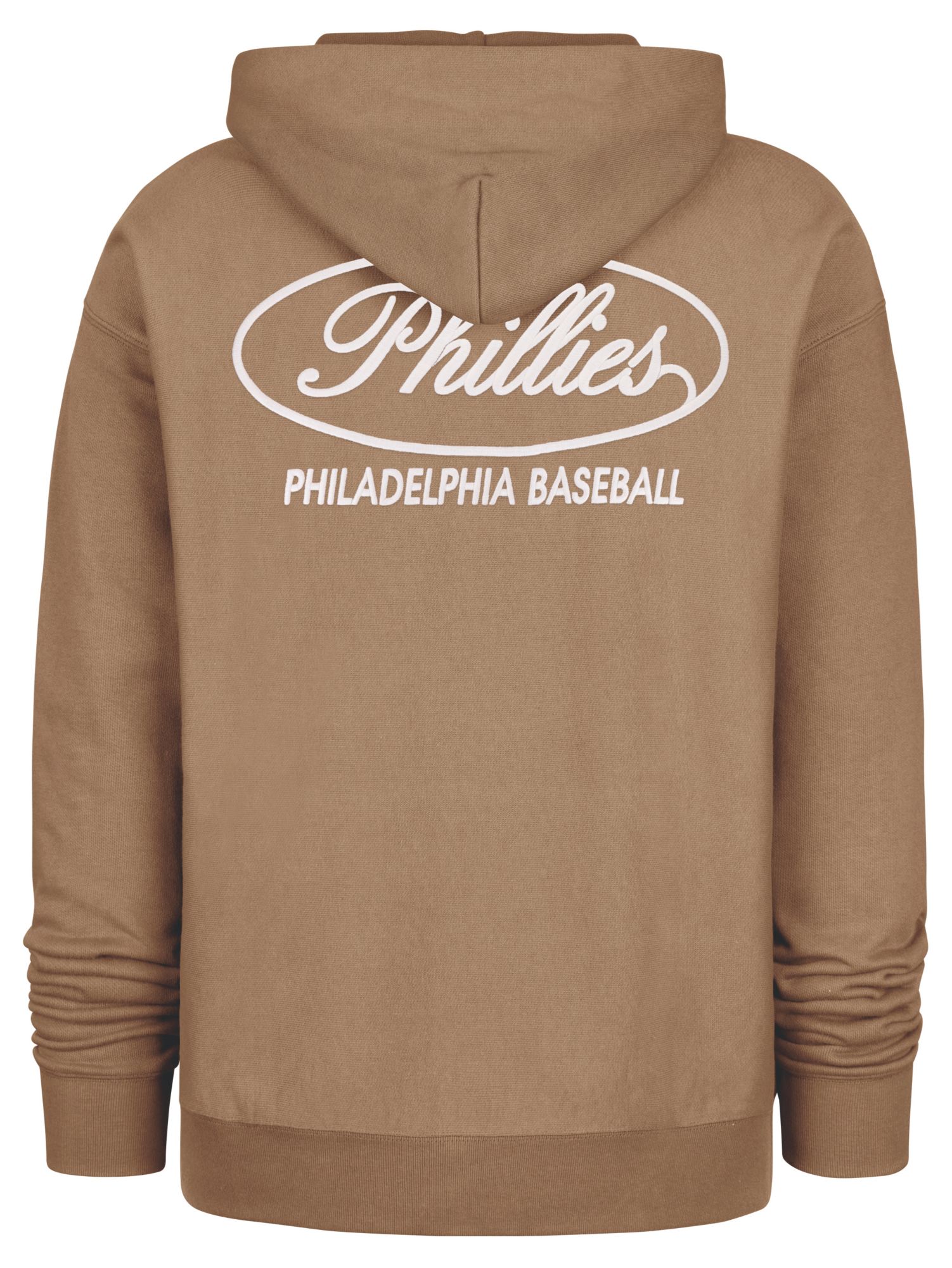 '47 Men's Philadelphia Phillies Tan Triple Double Foundation Pullover Hoodie product image