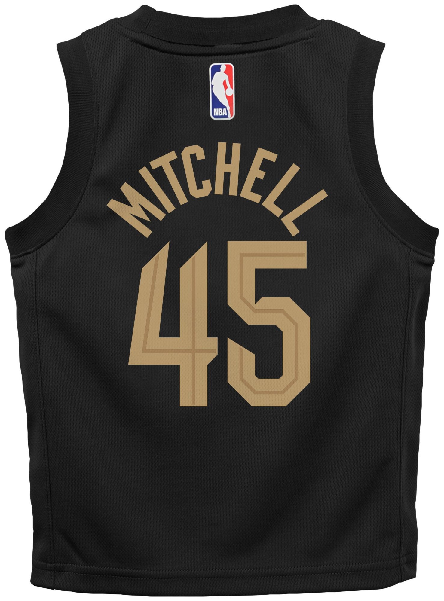 Jordan Little Kids' Cleveland Cavaliers Donovan Mitchell #45 Black Swingman Statement Jersey product image