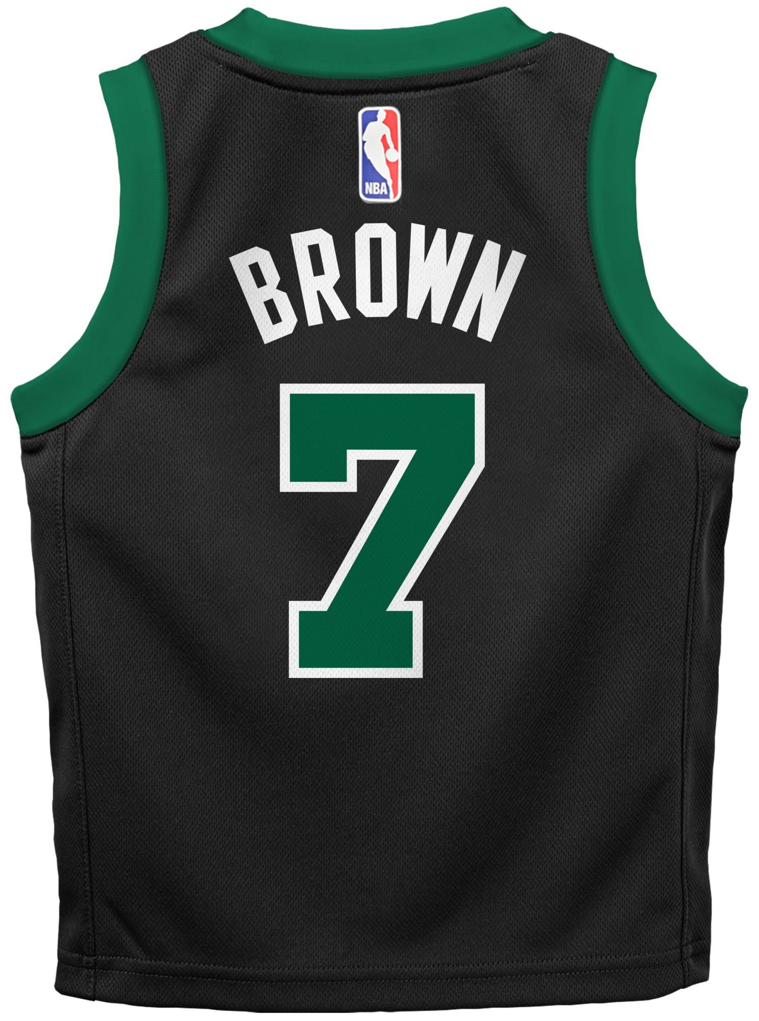 Jordan Little Kids' Boston Celtics Jaylen Brown #7 Black Swingman Statement Jersey product image