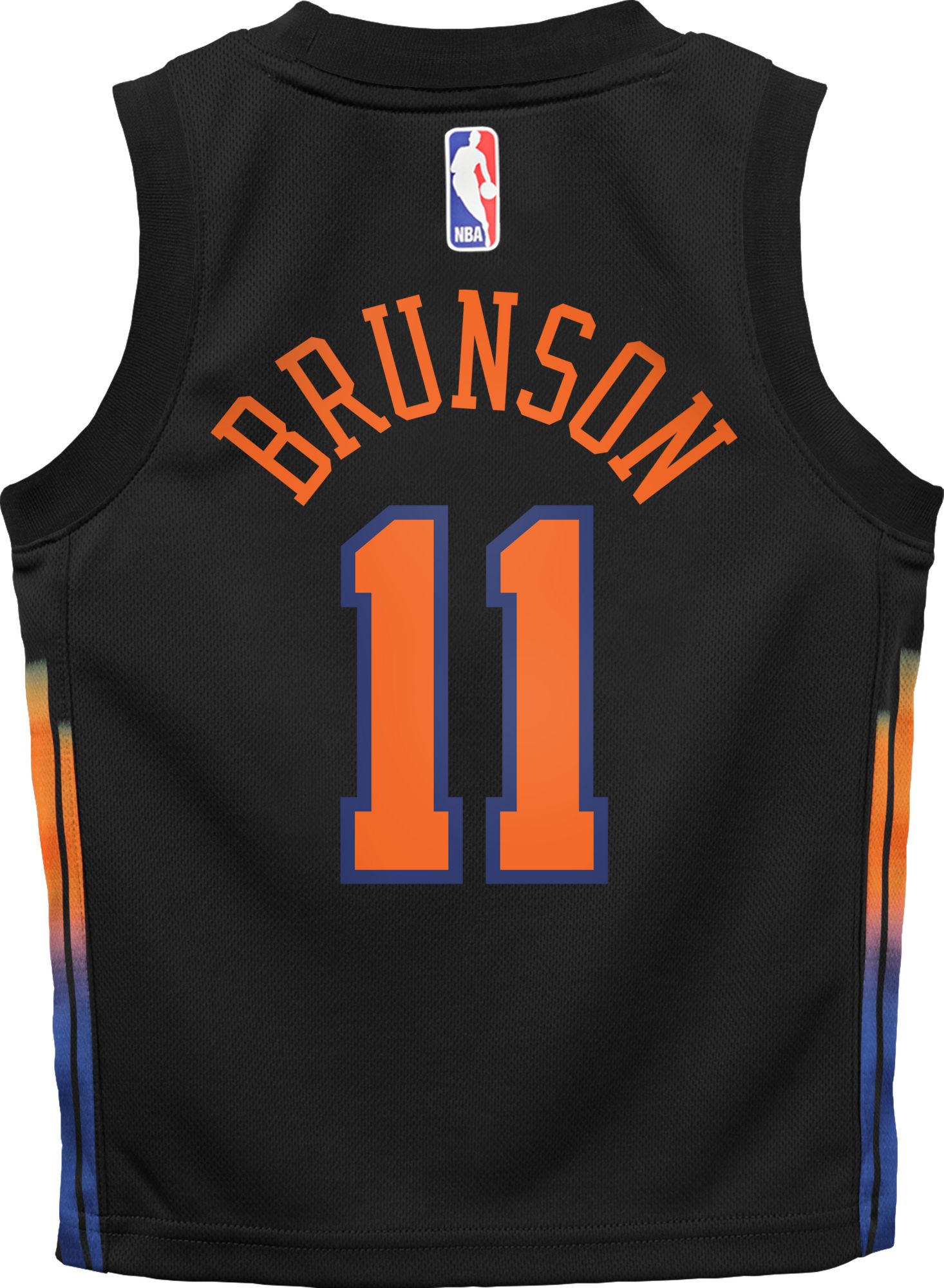 Jordan Kids' New York Knicks Jalen Brunson #11 Black Swingman Statement Jersey product image