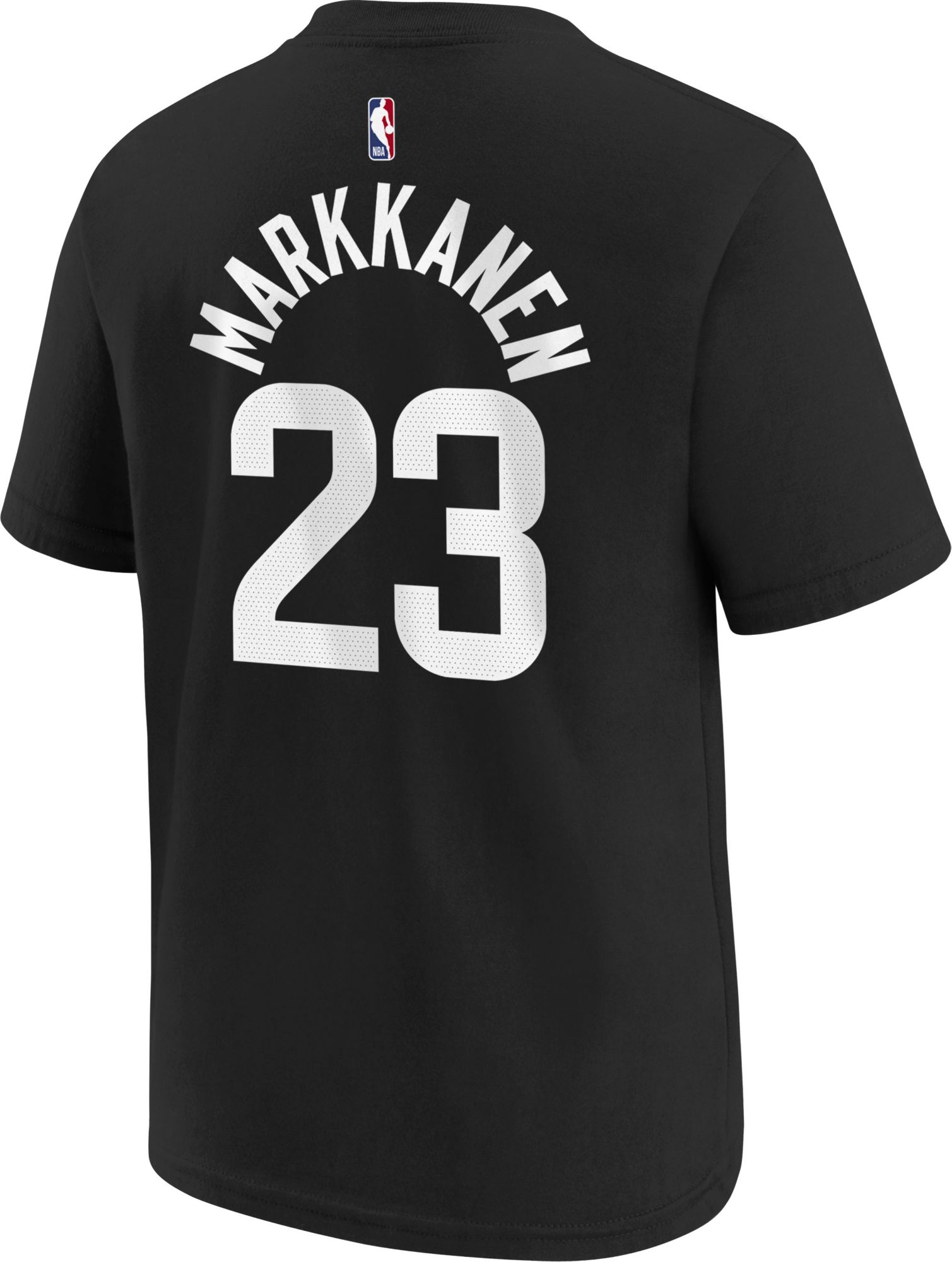 Jordan Youth Utah Jazz Black Lauri Markkanen #23 T-Shirt product image