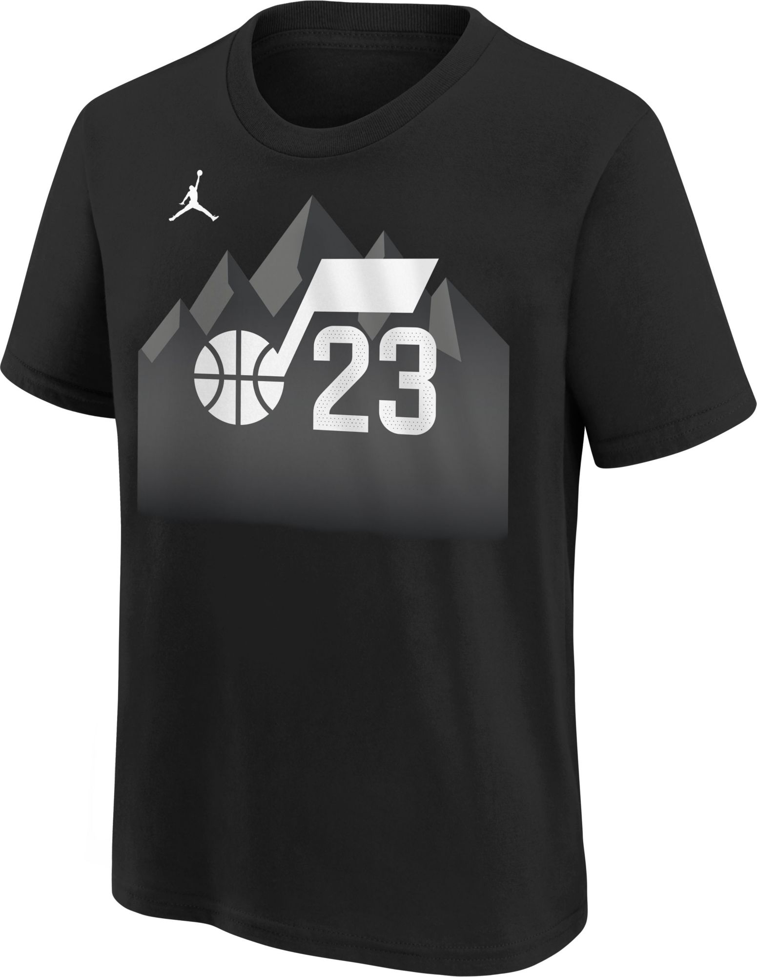 Jordan Youth Utah Jazz Black Lauri Markkanen #23 T-Shirt product image