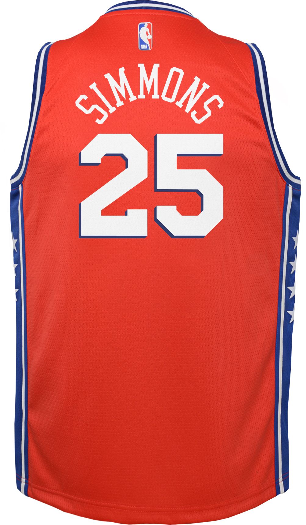 Jordan Youth Philadelphia 76ers Ben Simmons #25 Red 2020-21 Dri-FIT Statement Swingman Jersey product image