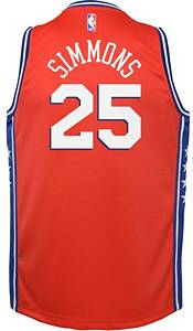 Jordan Youth Philadelphia 76ers Ben Simmons #25 Red 2020-21 Dri-FIT Statement Swingman Jersey product image