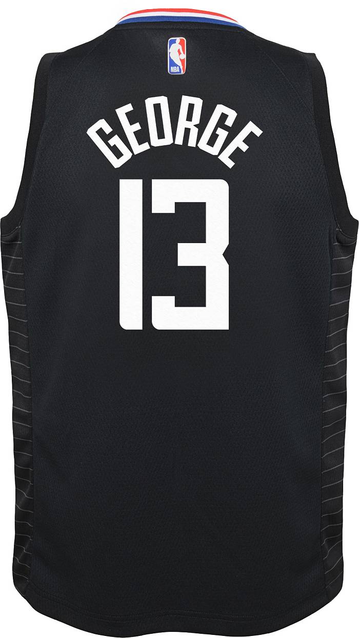 Nike Youth 2021-22 City Edition Los Angeles Clippers Paul George #13 Swingman Jersey - Blue - S - S (Small)
