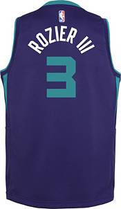 Jordan Youth Charlotte Hornets Terry Rozier III #3 Purple 2020-21 Dri-FIT Statement Swingman Jersey product image