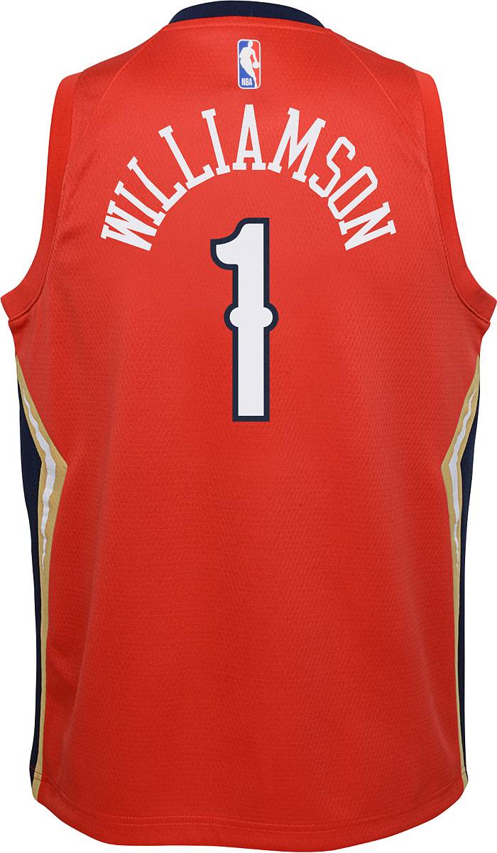 Men's Jordan Brand Zion Williamson Red New Orleans Pelicans 2020/21 Swingman Jersey - Statement Edition
