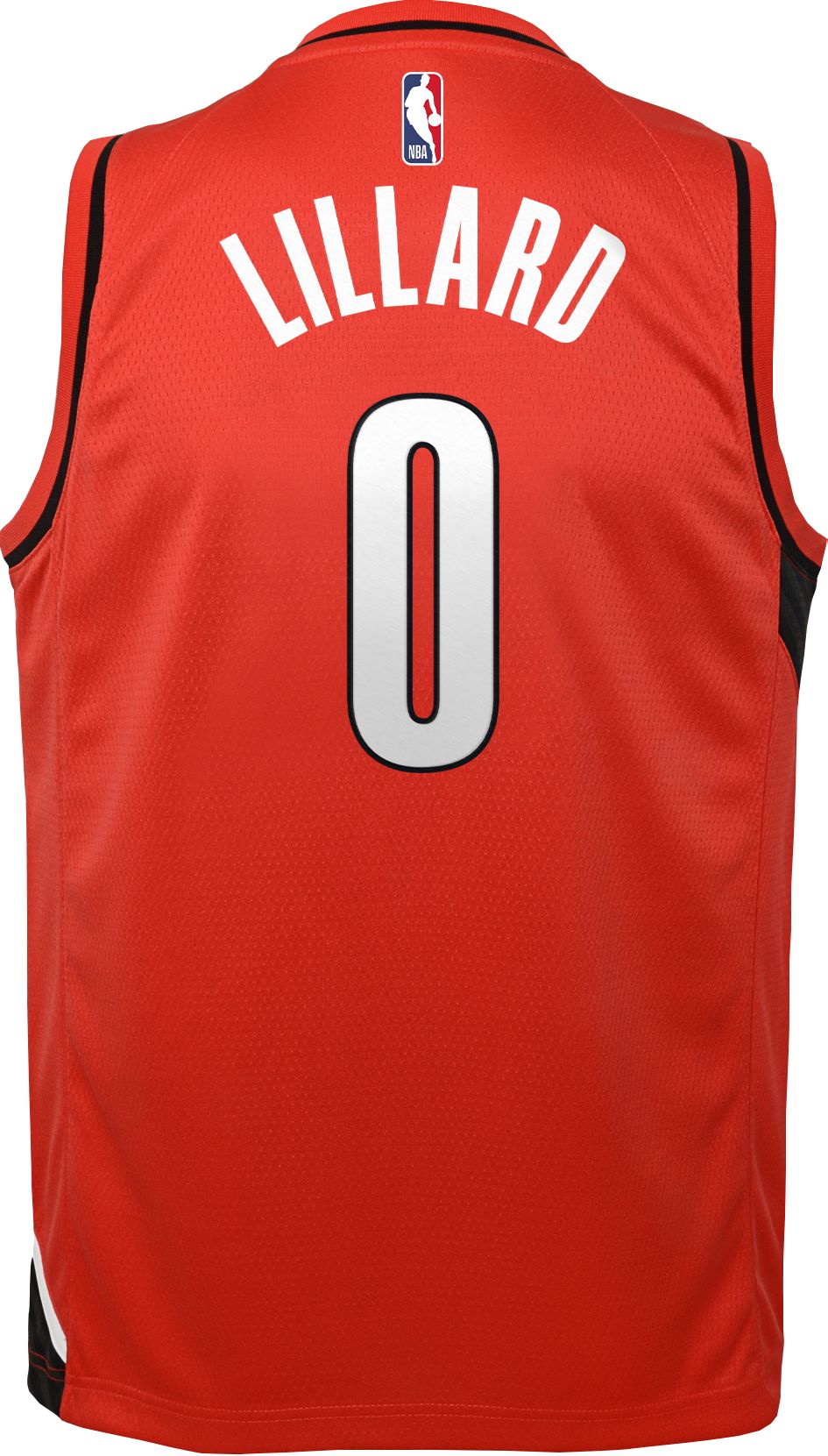 Jordan Youth Portland Trail Blazers Damian Lillard #0 Red 2020-21 Dri-FIT Statement Swingman Jersey product image