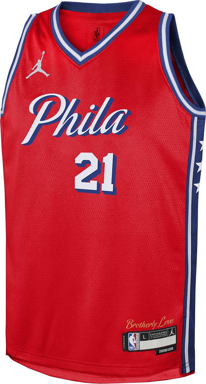 Philadelphia 76ers Nike City Edition Swingman Jersey 22 - White - Joel  Embiid - Youth